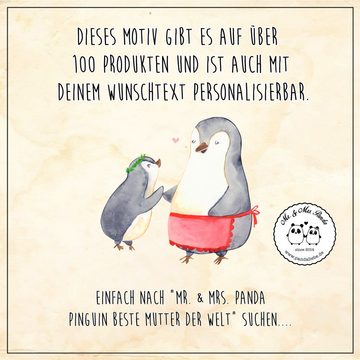 Mr. & Mrs. Panda Windlicht Pinguin Beste Mutter der Welt - Transparent - Geschenk, Beste Mama, S (1 St), Gemütlich