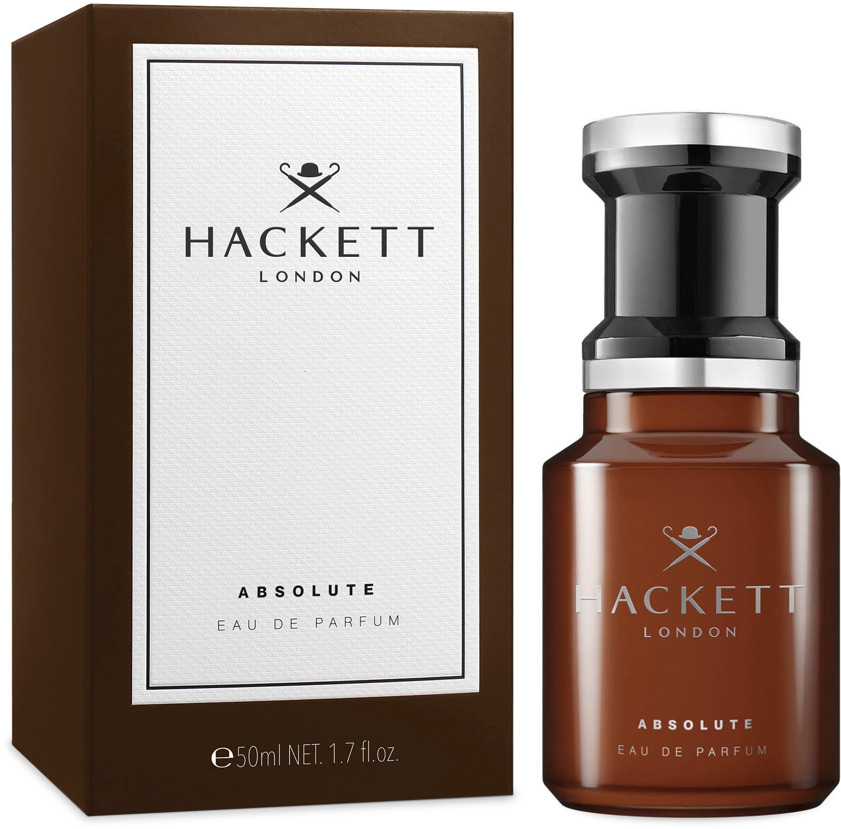 Hackett London Duft-Set HACKETT ESSENTIAL Gift Set EDP 50ml + SG 100ml + Pen Spray 10ml, 3-tlg., Holzig-aromatischer Duft mit Tonkabohne, Leder und Eichenmoos.