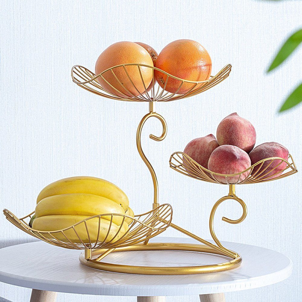 Etagere,Metall Jormftte Obstschale Obstkörbe,Obst Obstständer