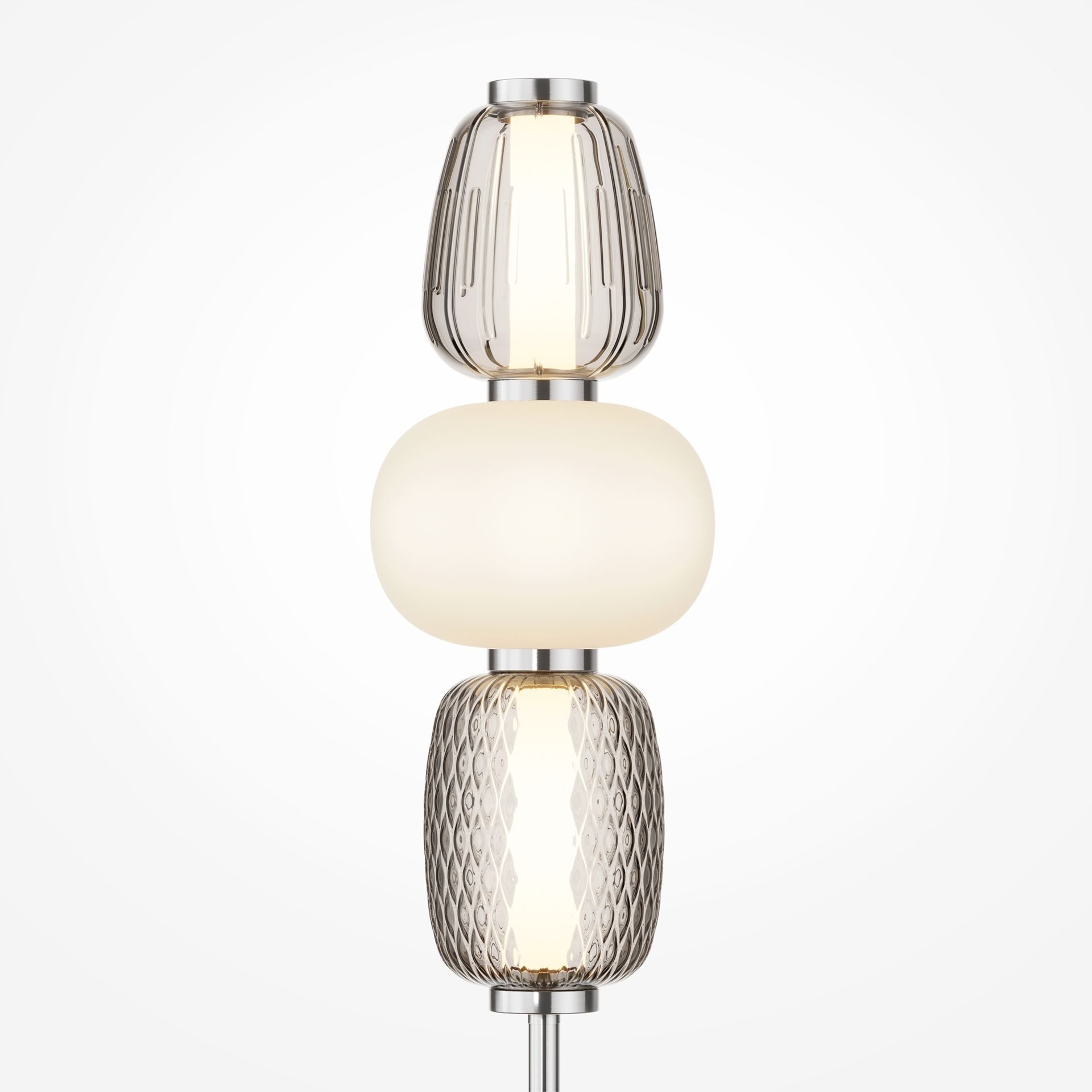 MAYTONI DECORATIVE LIGHTING Tischleuchte Pattern 18x67.5x18 cm, LED fest integriert, hochwertige Design Lampe & dekoratives Raumobjekt