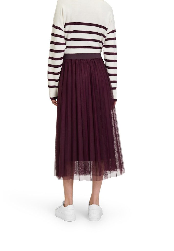 Betty&Co Bleistiftrock Rock Mittellang Casual Dark Aubergine günstig online kaufen