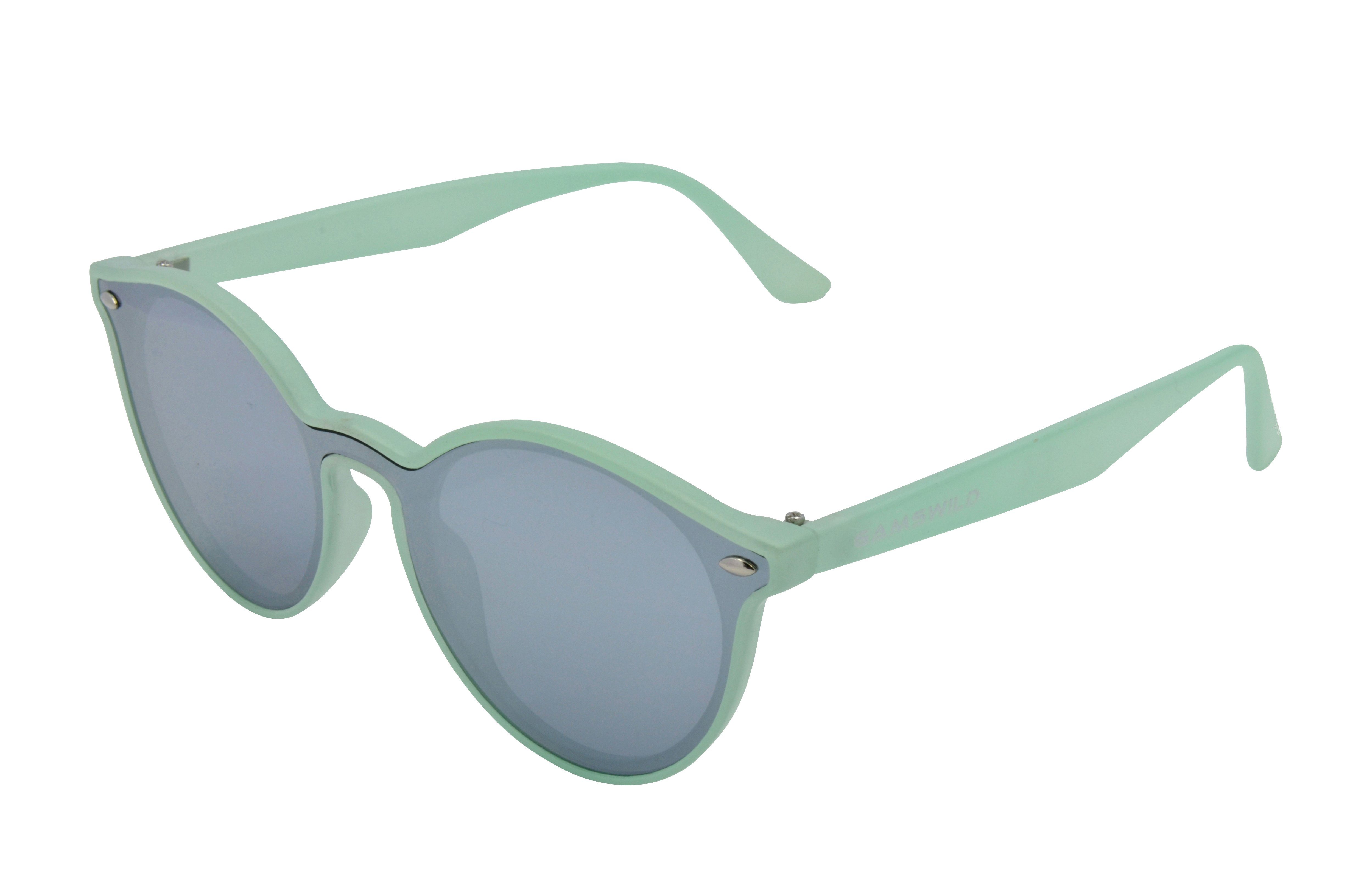 Gamswild Sonnenbrille UV400 GAMSSTYLE Modebrille Cat-Eye Damenbrille Teenybrille Mädchenbrille Modell WM1321, pastell - rosa, beige, mint-grün