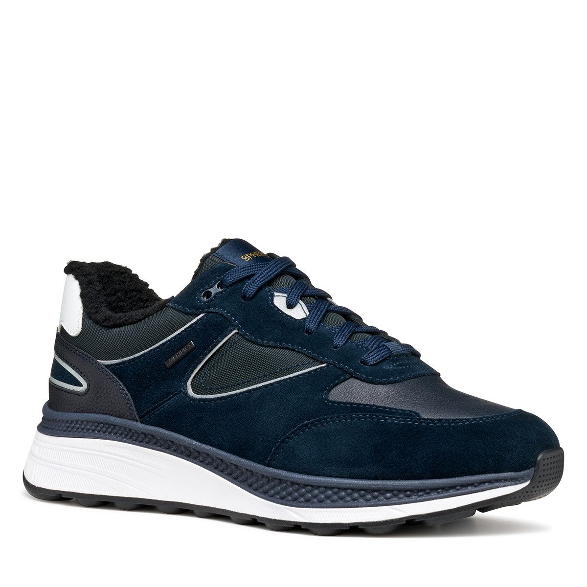 Geox GEOX SPHERICA, Warmfutter, Schnürschuhe, Blau, Herren Schnürschuh günstig online kaufen