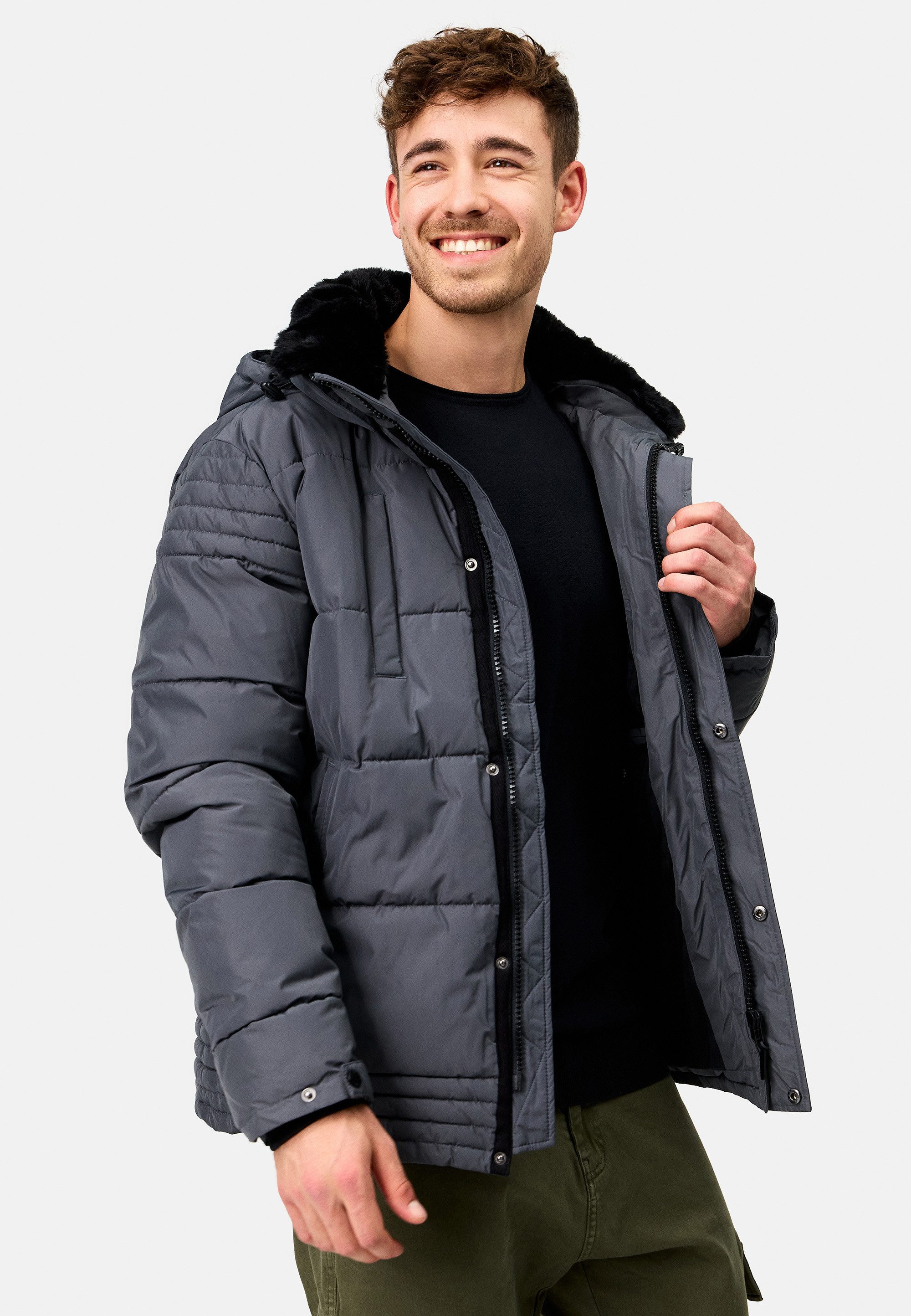 Indicode Winterjacke Herren INBlaise Jacke Winter Herrenjacke