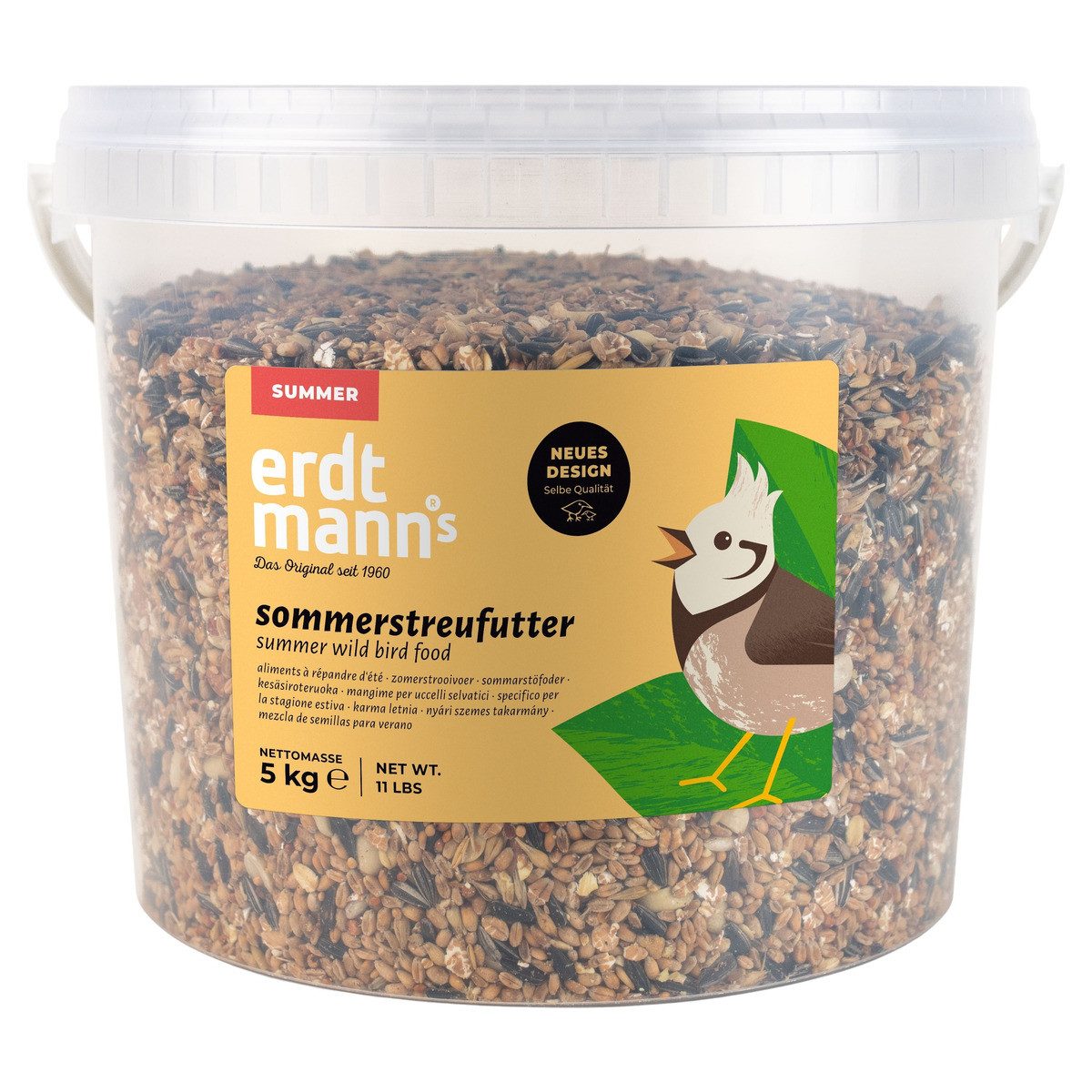 Erdtmann's Sommerstreufutter 5 kg im Eimer, für: Vogel