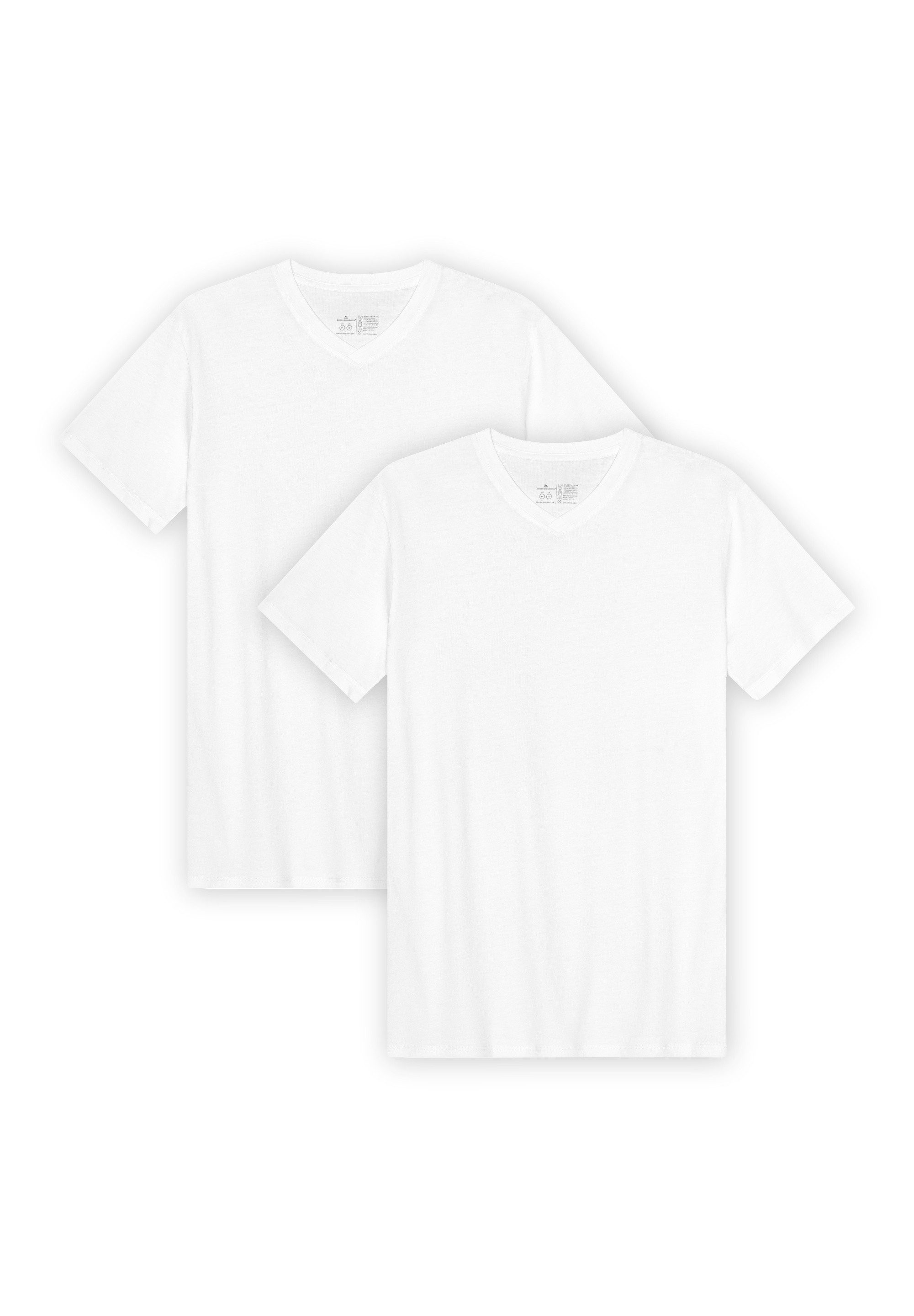 DANISH ENDURANCE T-Shirt V Herren (2er-Pack) aus Modal & Baumwolle, leicht & atmungsaktiv