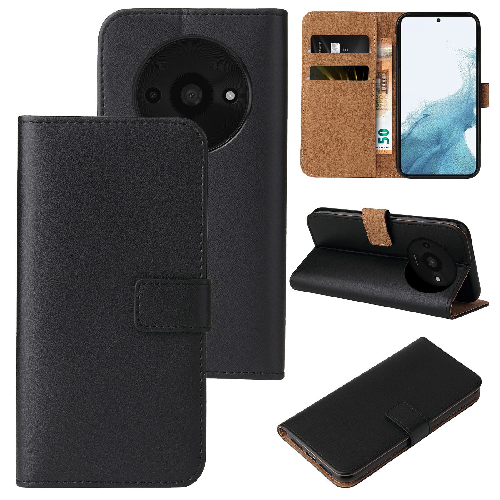 Tec-Expert Handyhülle Klapp Hülle für Xiaomi Redmi A3 6.71 Zoll, 6.71, Flip Case für Xiaomi Redmi A3