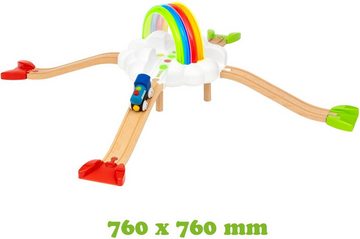 BRIO® Spielzeugeisenbahn-Lokomotive Mein erstes BRIO® Bahn Regenbogen-Set, (Set), mit Leucht- und Soundeffekten, FSC®- schützt Wald - weltweit