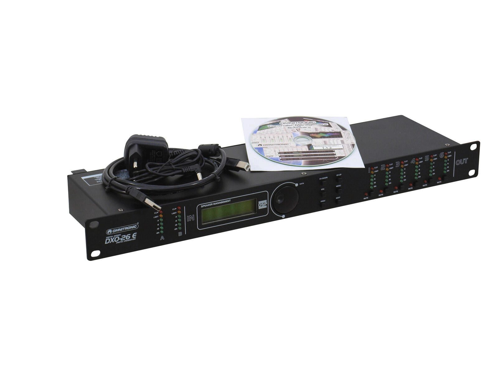 Audio-Wandler OMNITRONIC DXO-26E Digitaler Controller