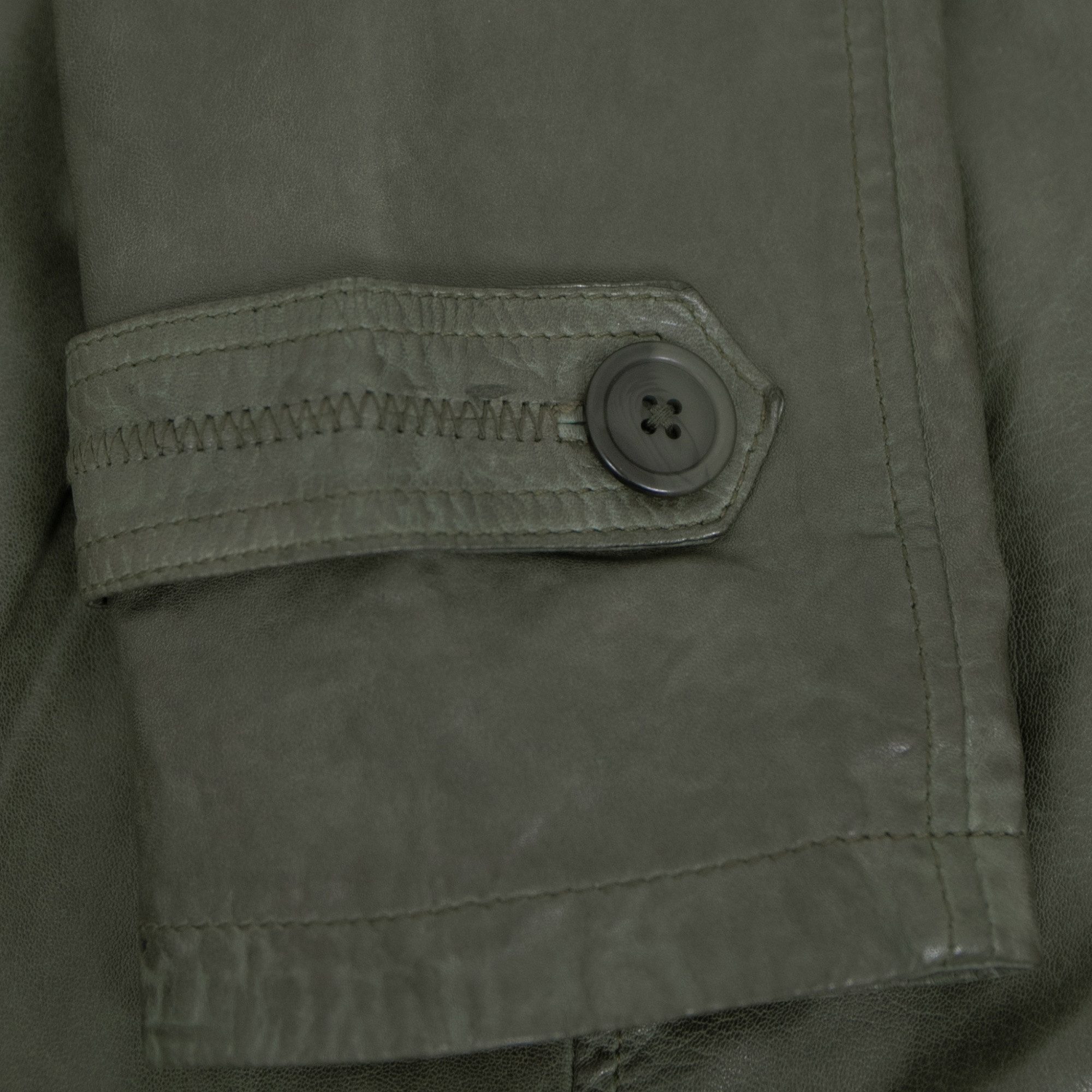 Maddox Lederjacke Borneo MADDOX - Damen Ledermantel Trenchcoat Lammnappa olive