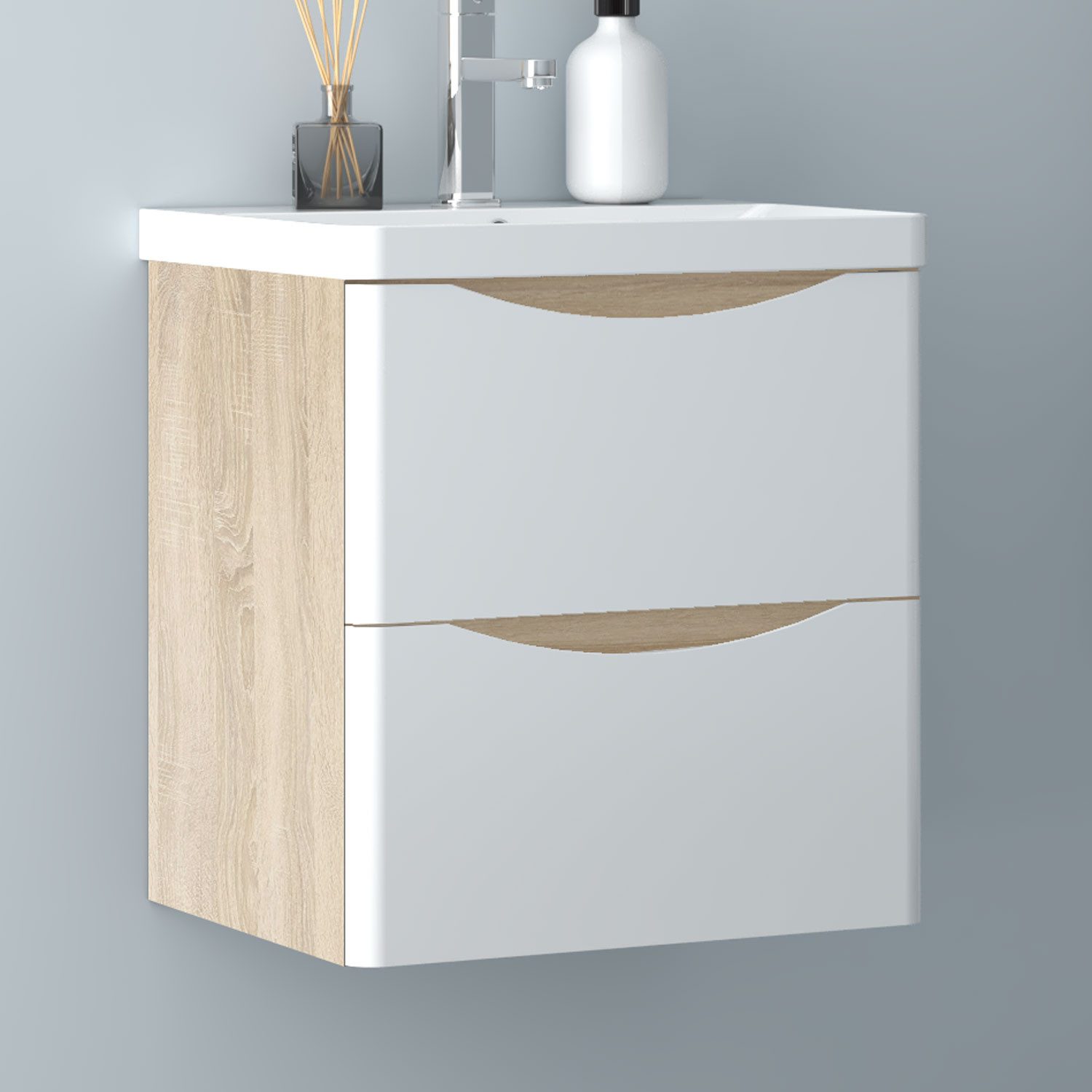Aica Sanitär Waschtisch Unterschrank Waschbecken MDF günstig online kaufen
