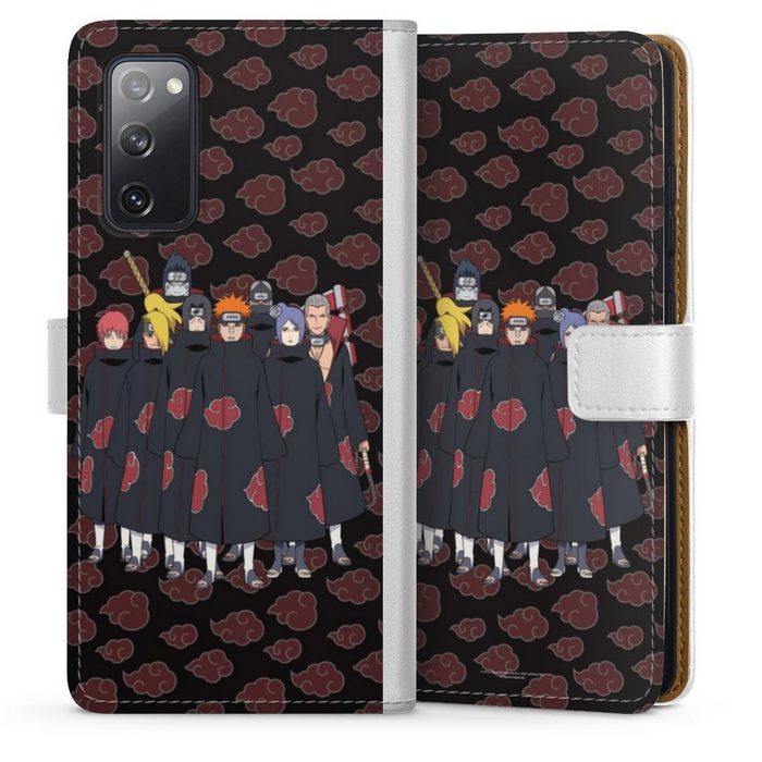 DeinDesign Handyhülle Akatsuki Naruto Shippuden Offizielles Lizenzprodukt Akatsuki Group Samsung Galaxy S20 FE 5G Hülle Handy Flip Case Wallet Cover