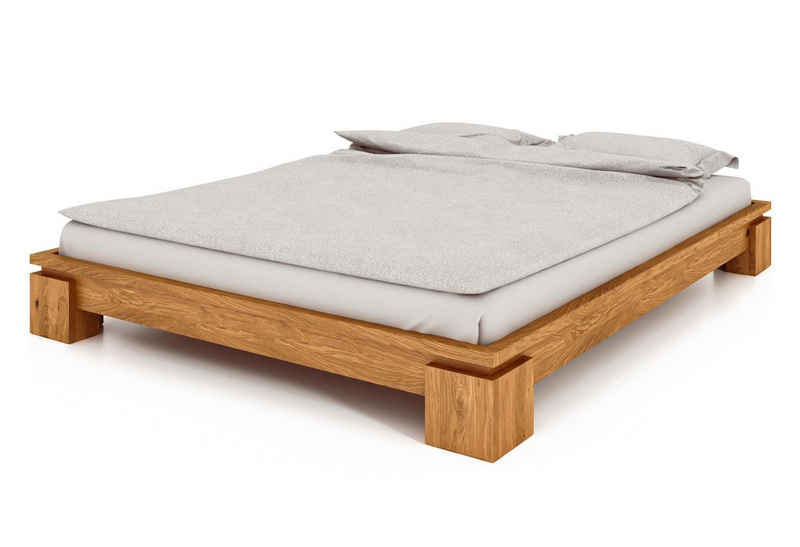 byoak Bett VINCI 140 x 200 aus Massivholz, ohne Kopfteil, Naturgeölt