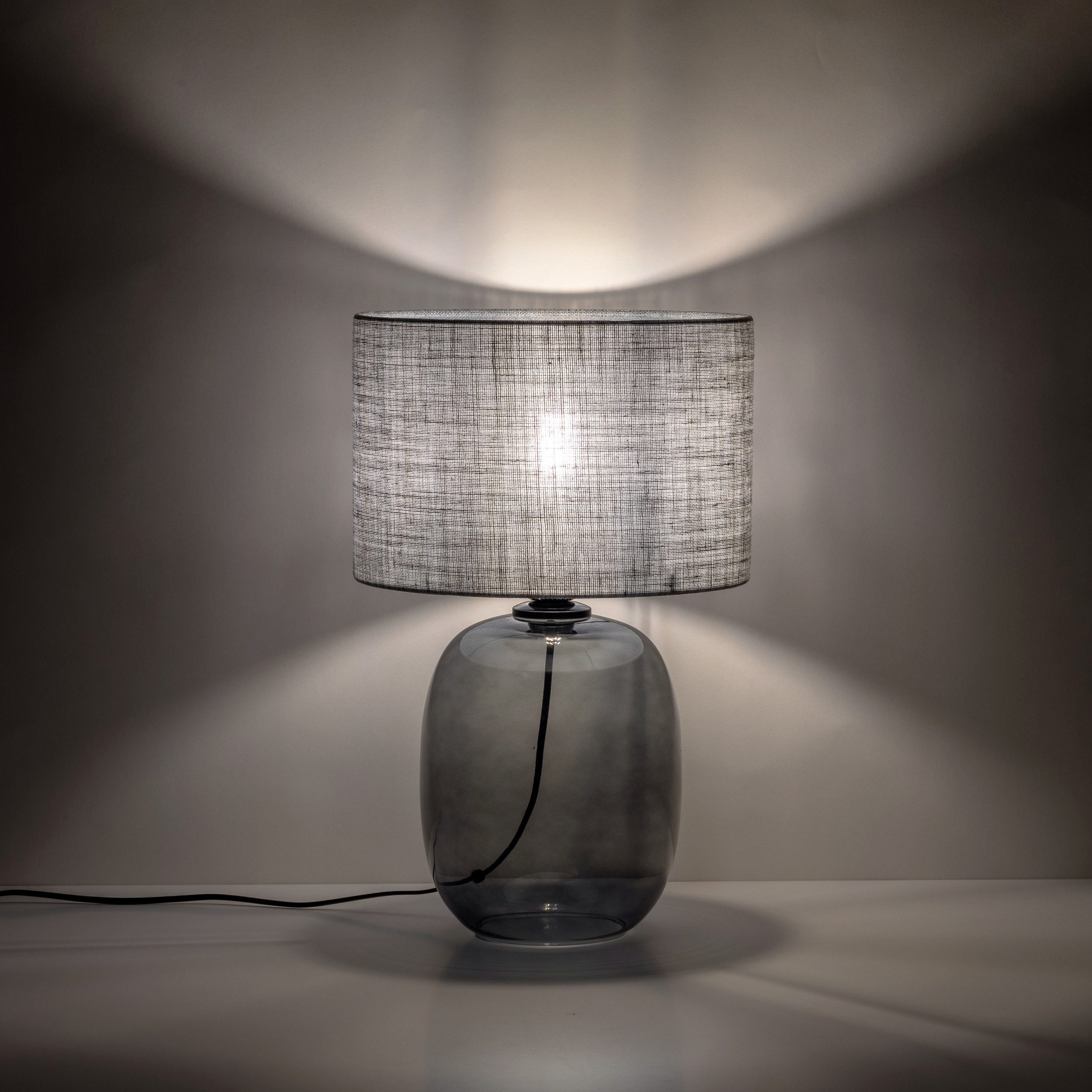 Signature Home Collection Nachttischlampe Glaslampe braun günstig online kaufen