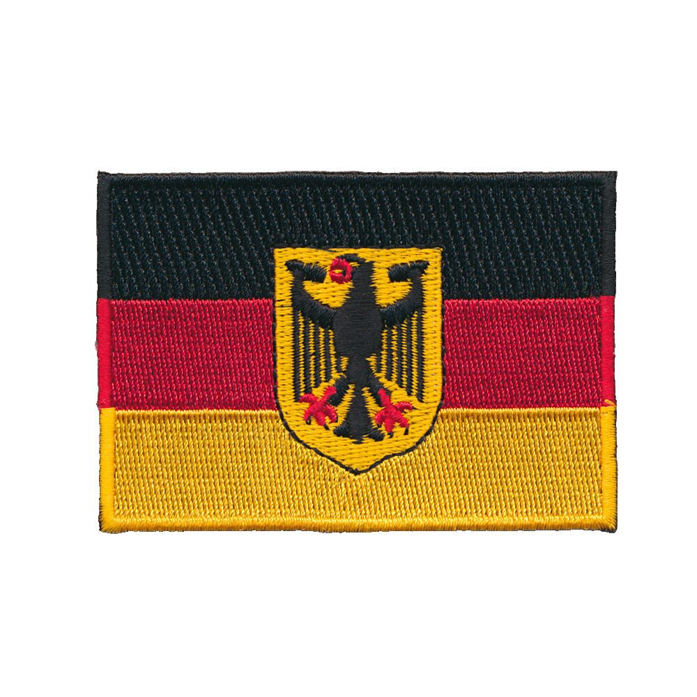 hegibaer Aufnäher 30 x 20 mm Deutschland Adler Flagge Berlin Aufnäher 0625 Mini, (1-tlg), Edel und Exklusiv