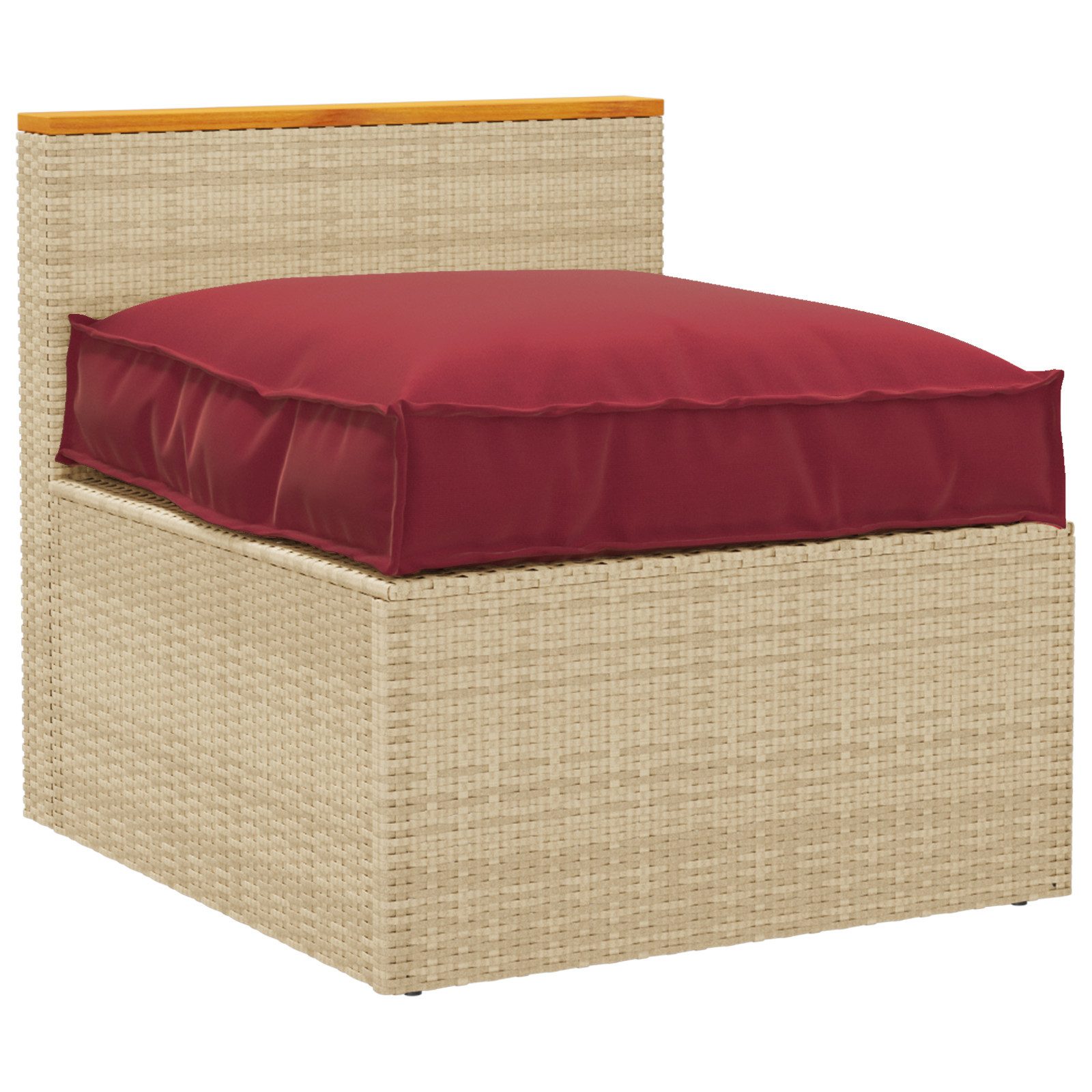 vidaXL Sitzauflage Paletten-Sitzkissen Weinrot 70x70x12 cm günstig online kaufen