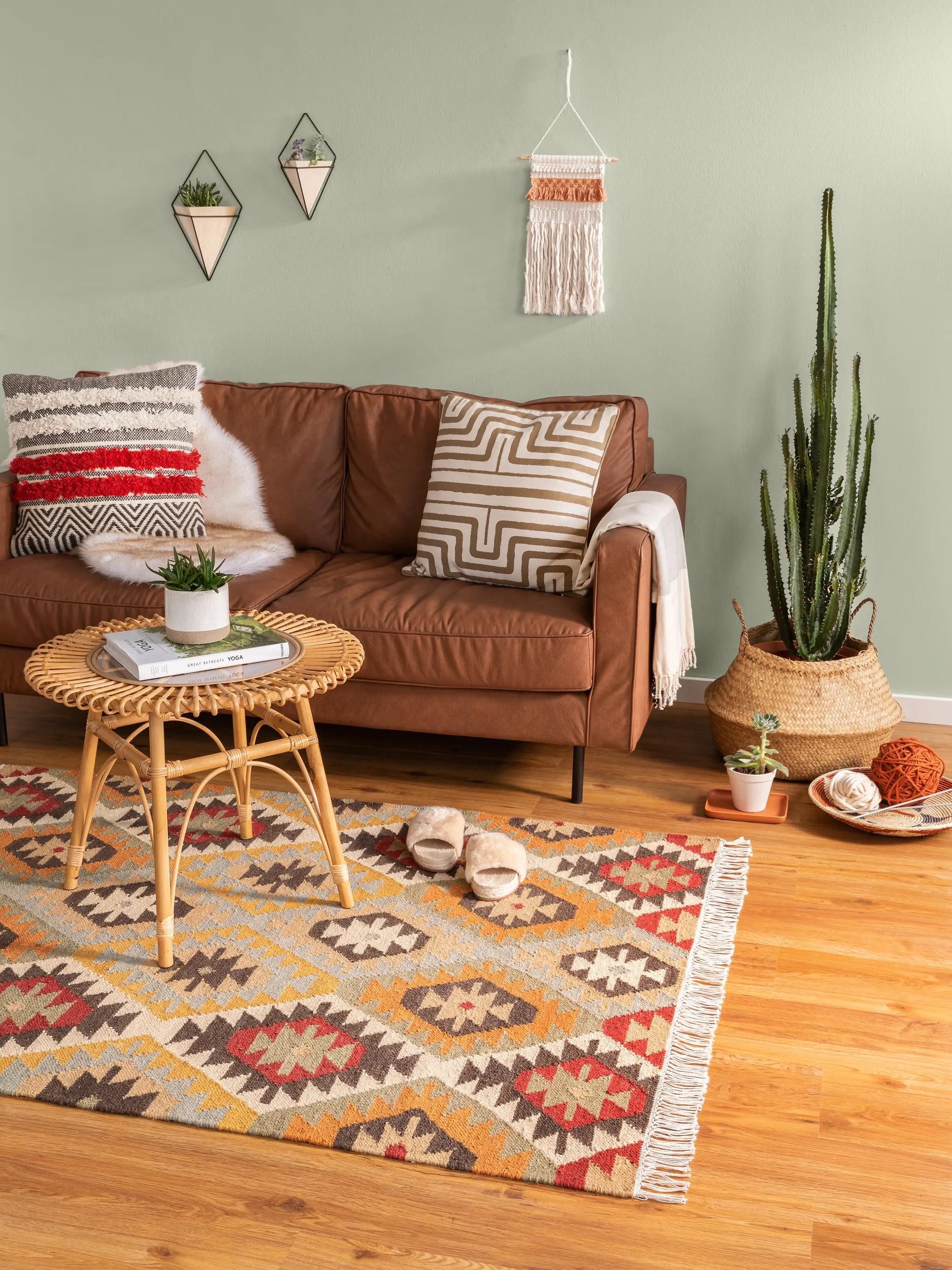 benuta Teppich Zohra, rechteckig, Höhe: 5 mm, Teppich Wohnzimmer, Schlafzimmer, Esszimmer, Flur, Kunstfaser, Cozy