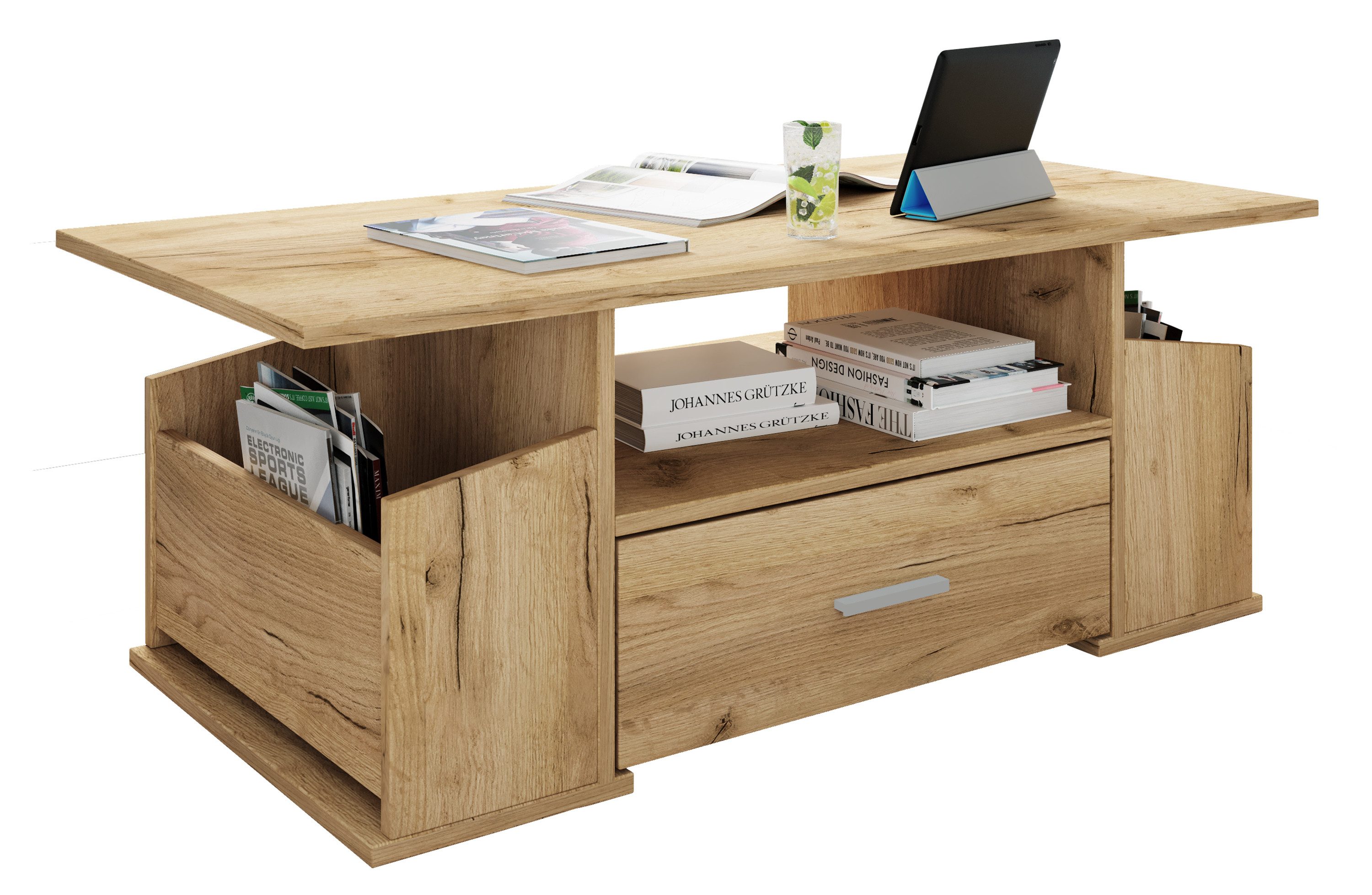 VCM Couchtisch Holz Sofatisch Couchtisch Schublade günstig online kaufen