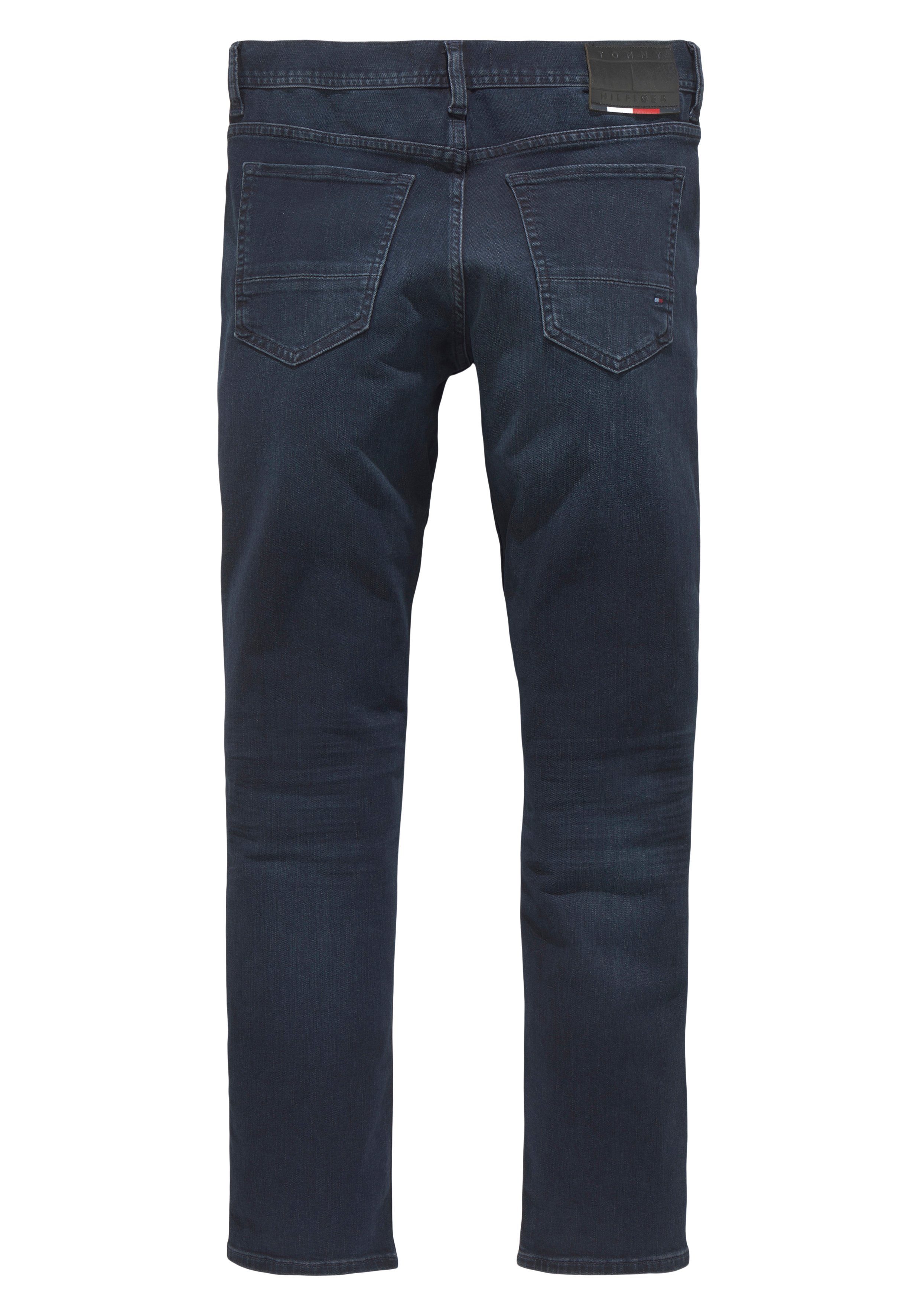 extra Bleecker black iowa Baumwoll-Denim Tommy Stretch, mit blue bequem Slim-fit-Jeans Hilfiger