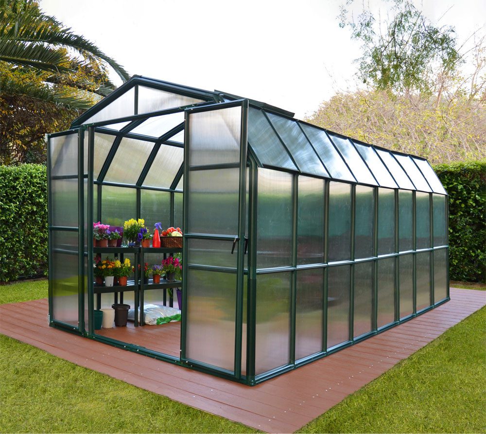 Rion Gewächshaus Gardener 48, Montagefreundliches Stecksystem, LxHxB 514x265x238cm