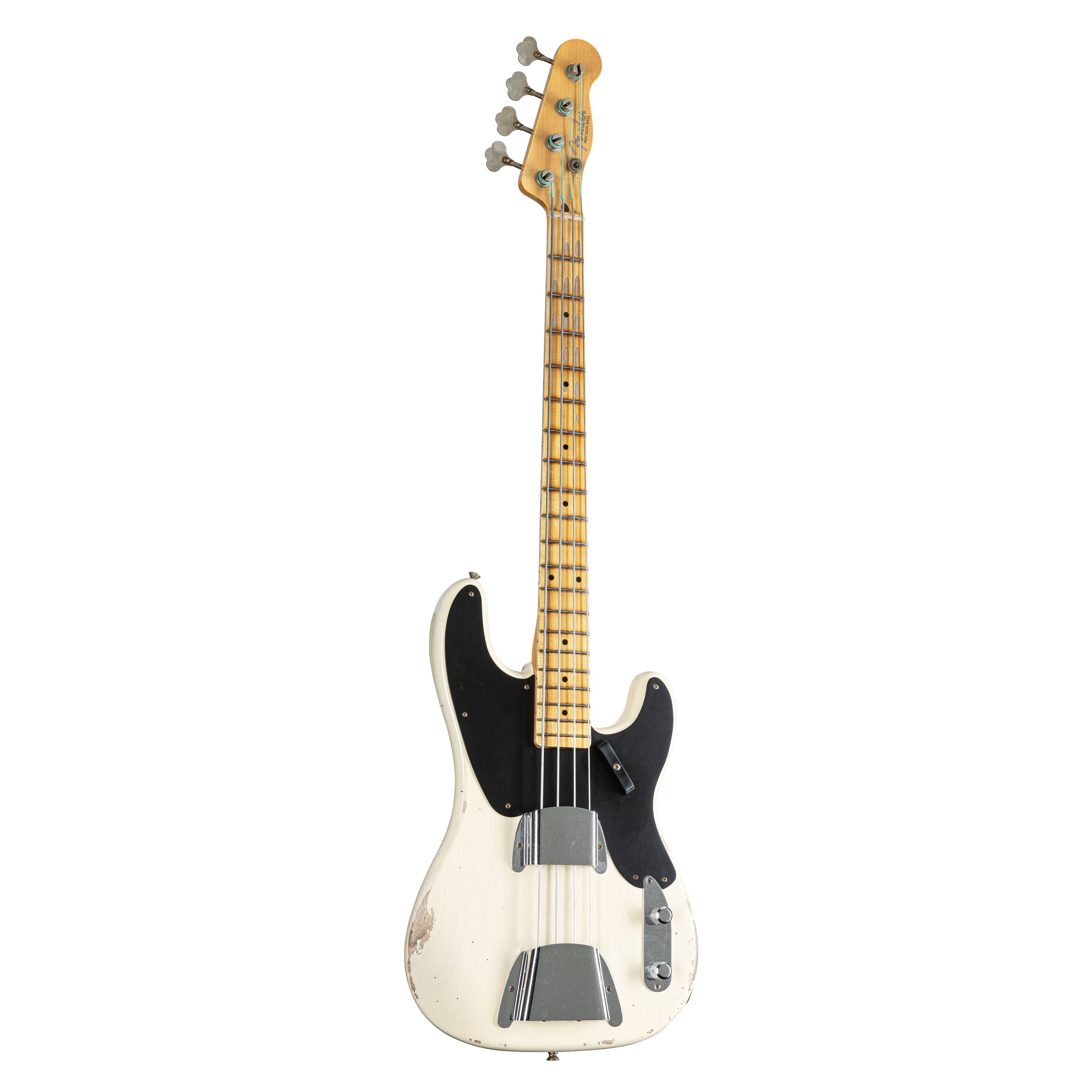 Fender E-Bass, E-Bässe, 4-Saiter E-Bässe, '55 Precision Bass Relic MN Vintage Blonde #R138367 - E-Bass