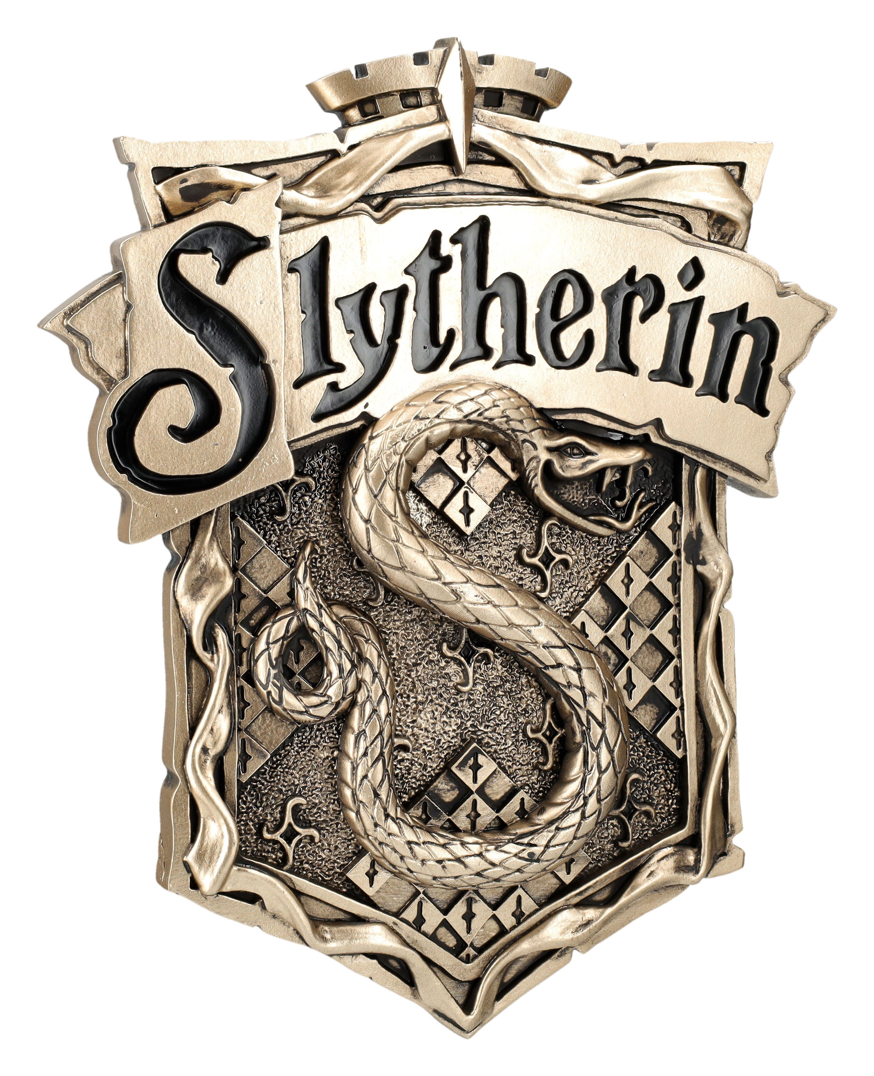 Wanddekoobjekt Wandrelief Harry Potter - Slytherin Wappen - Fantasy Deko Wandbehang