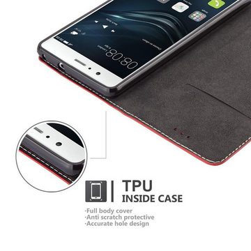 Cadorabo Handyhülle Huawei P9 Huawei P9, Klappbare Handy Schutzhülle - Hülle - mit Standfunktion und Kartenfach