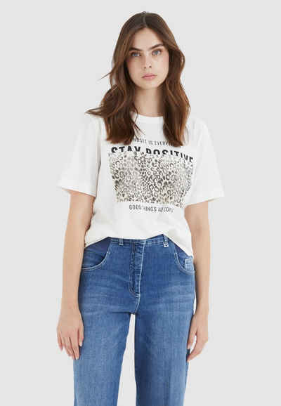 MARC AUREL T-Shirt mit Stay Positive Print
