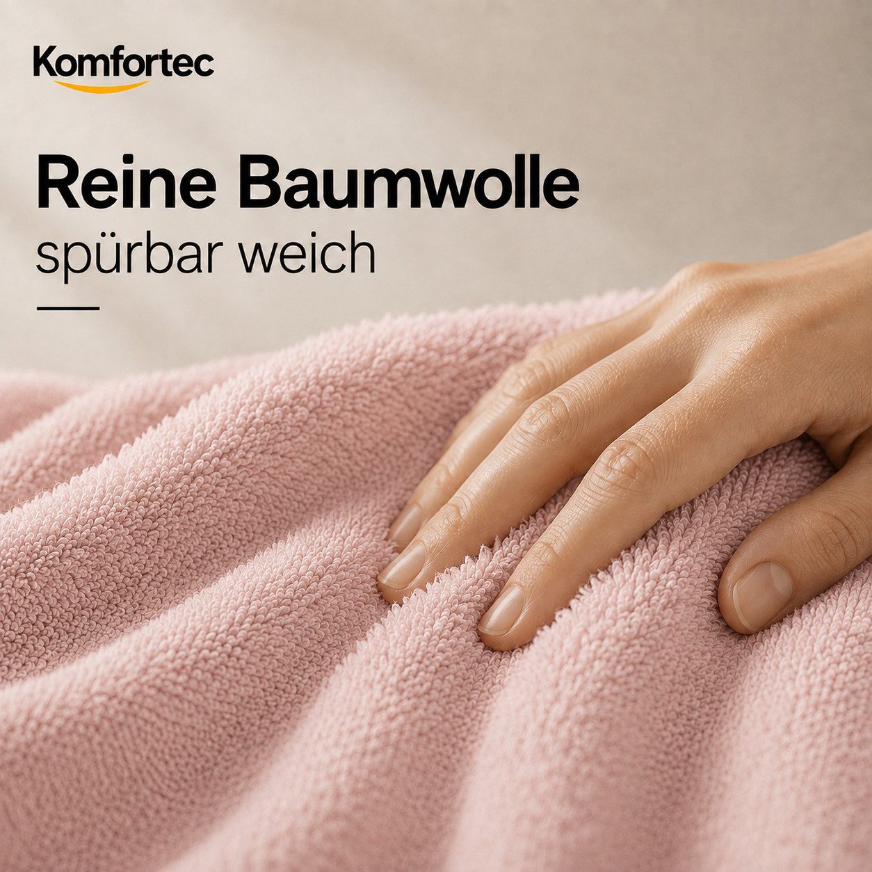 Komfortec Handtuch Set 50x100 cm aus 100 % Baumwolle, Frottee (Packung, 8-St), Handtücher Set, Weich, Towel