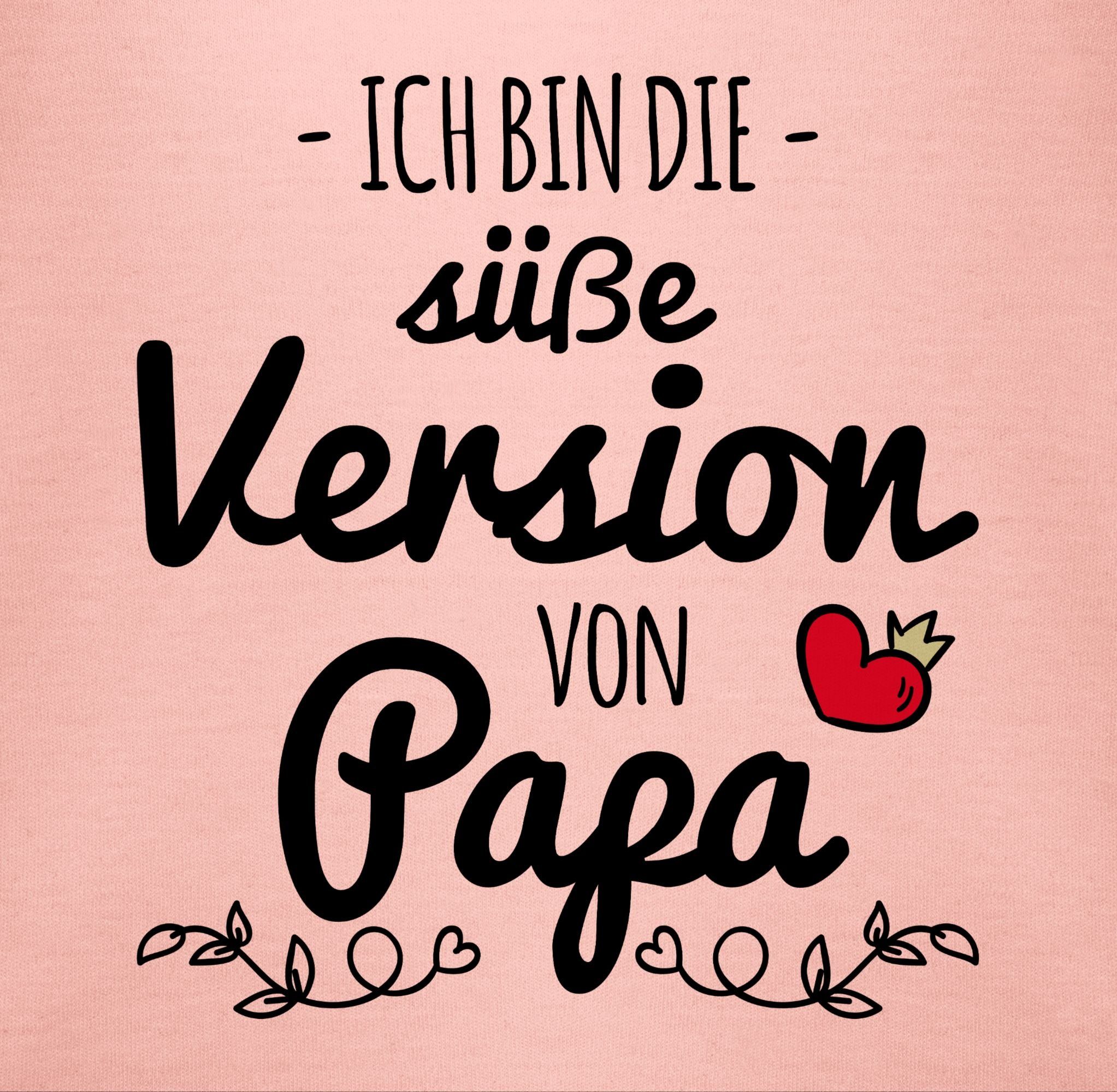 Süße Geschenk Version Papa Babyrosa T-Shirt Shirtracer 1 Vatertag von Baby
