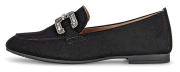 Gabor Loafer Slipper, Festtagsschuh, Schlupfschuh mit edlem Schmuckelement