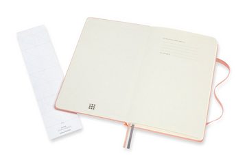 MOLESKINE Notizbuch, Bullet - 120G-Papier - Fester Einband - Groß (13x21) - Punktraster - Korallenpink