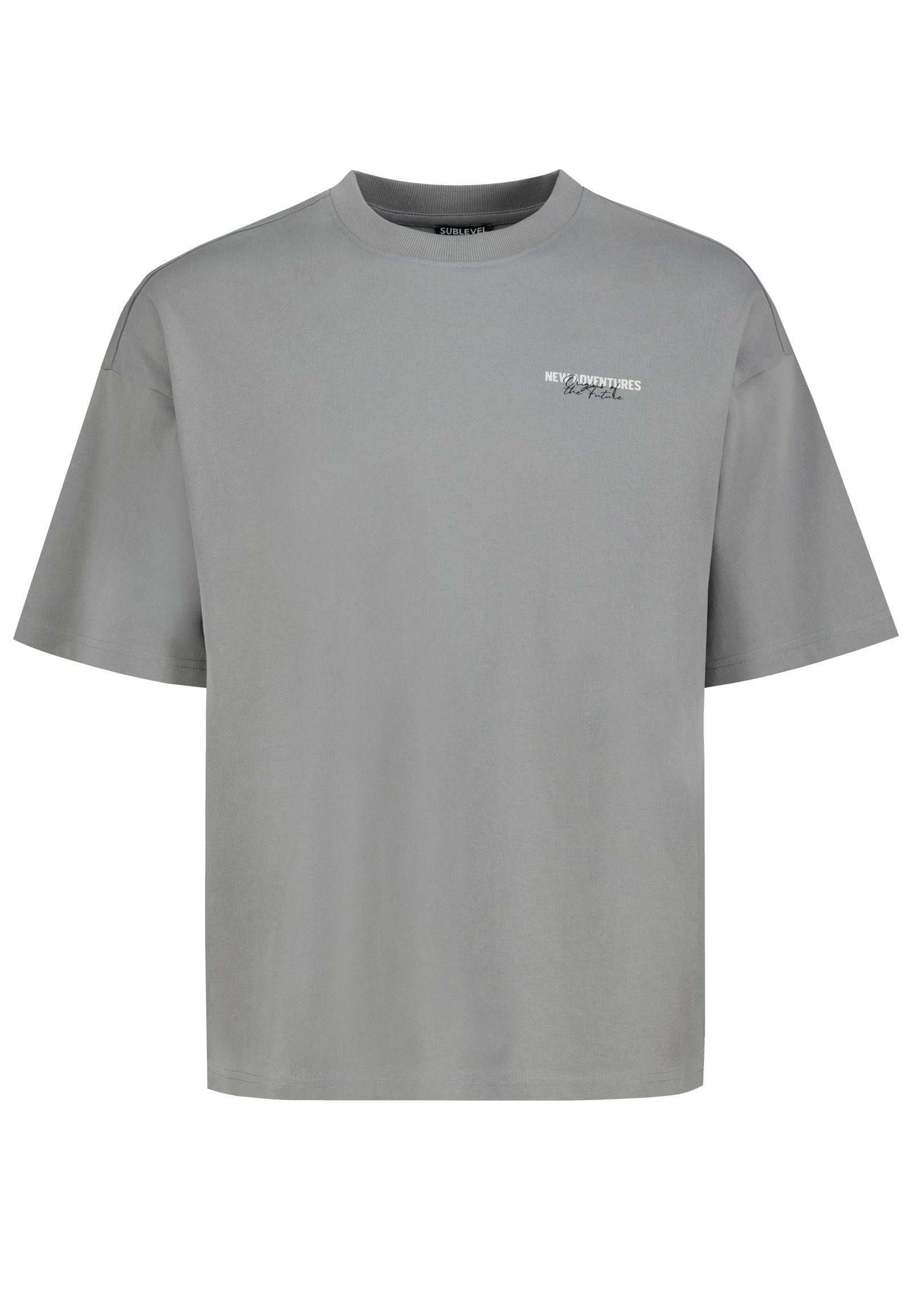SUBLEVEL T-Shirt Herren Baumwollshirt Oversized Fit mit großem Backprint, verschiedene Drucke