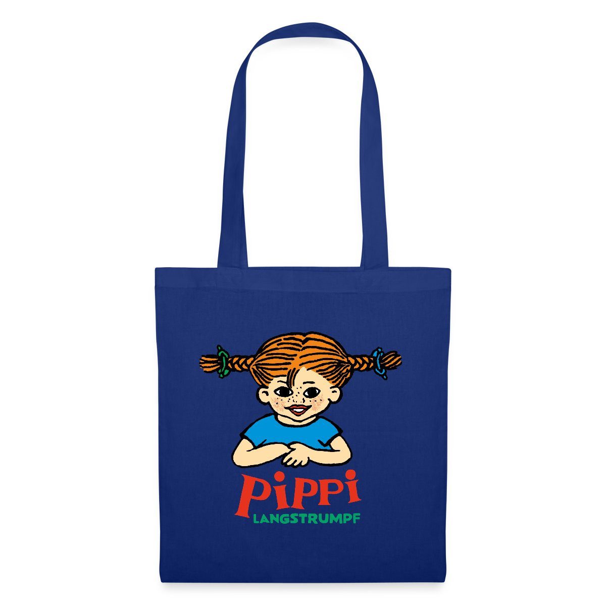 Henkeltasche Pippi Langstrumpf Logo Stoffbeutel