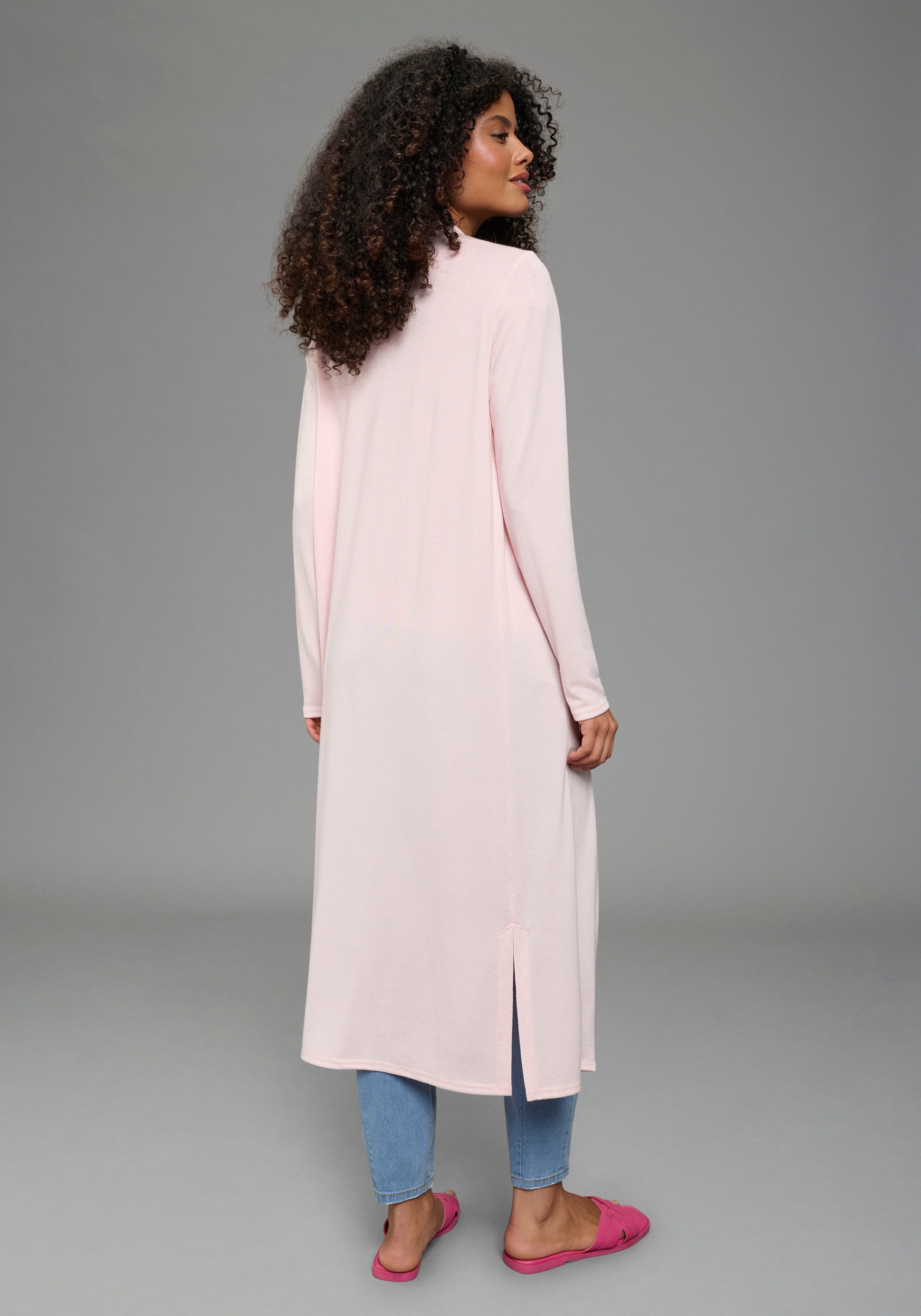 Laura Scott Strickjacke aus Feinstrick mit Schlitz