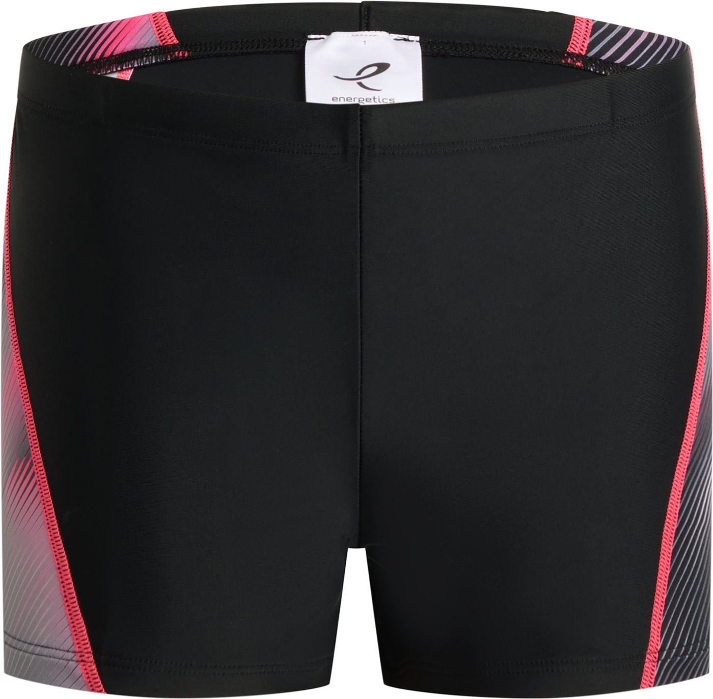 Energetics Badehose Ju.-Badehose Port Trunks III B BLACK/AOP/RED LIGHT