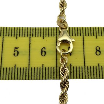 G & J Collier Kordelkette 333 8K Gold 3,30mm 45 - 55cm edle hochwertige Halskette (inkl. Schmucketui), Made in Germany