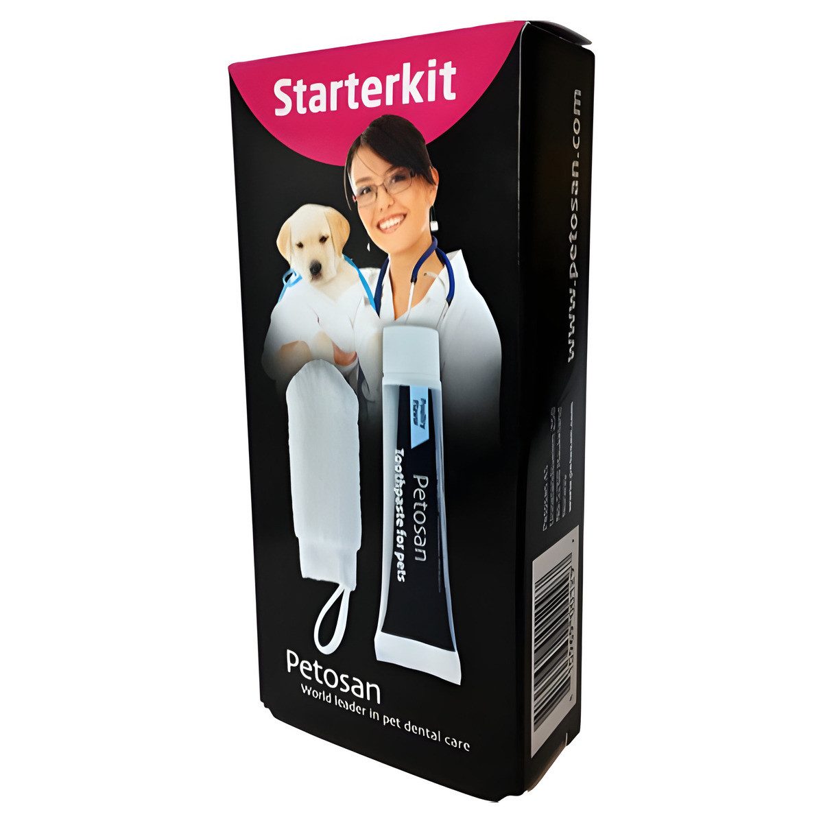 Tierzahnbürste Starterkit zur Zahnpflege, Fingertuch + Zahnpasta