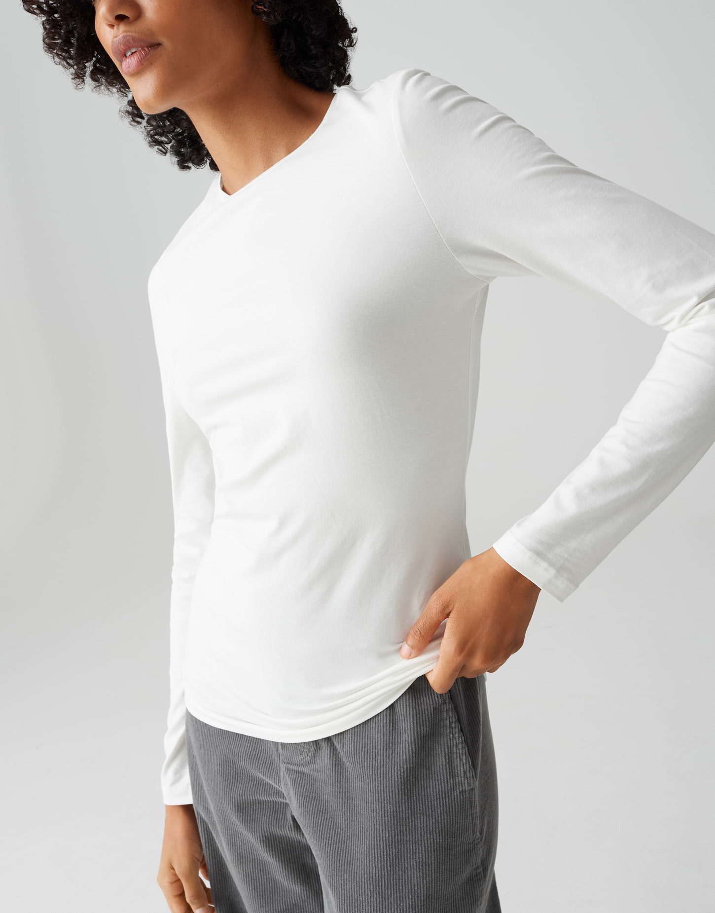 OPUS Langarmshirt SMILLA aus Jersey figurbetont geschnitten, weicher Griff, formstabil – Bild 5 von 5