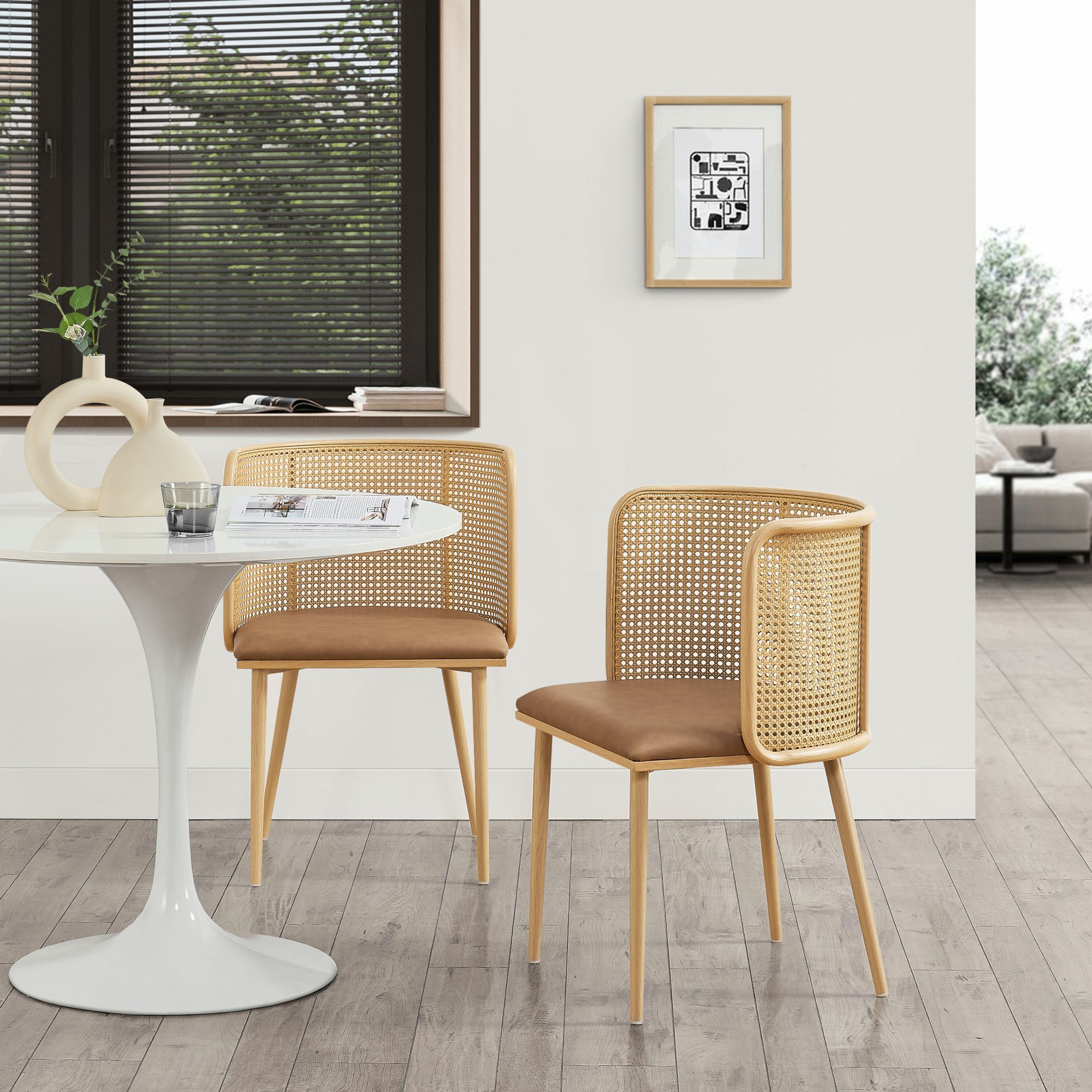 en.casa Esszimmerstuhl, »Flen« 2er Set gepolstert günstig online kaufen