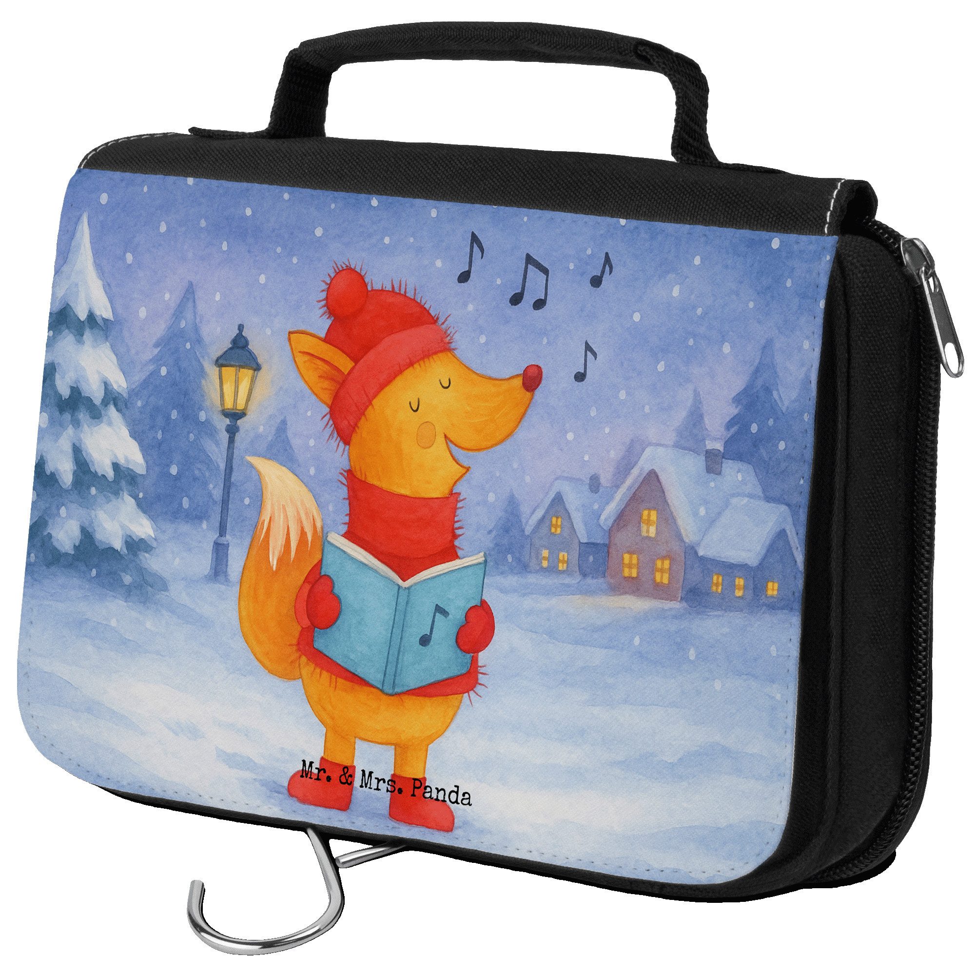 Kulturbeutel Fuchs Sänger Design, Kulturbeutel, Weiß, Make-Up Tasche, Schminktasch