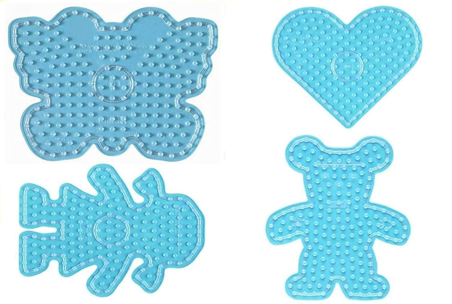 Hama Perlen Bügelperlen Hama Stiftplatten-Set Freude, transparent für Maxi-Bügelperlen