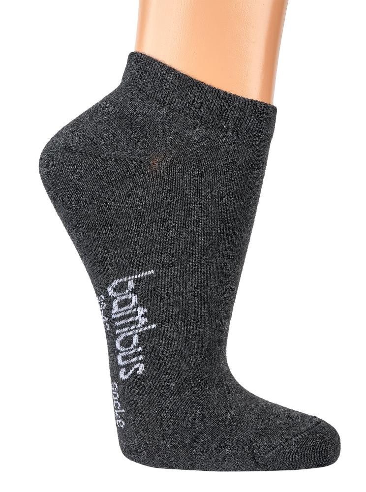 Wowerat Sneakersocken Bambus Viskose Sneaker Socken melange Sneakersocken Damen Herren