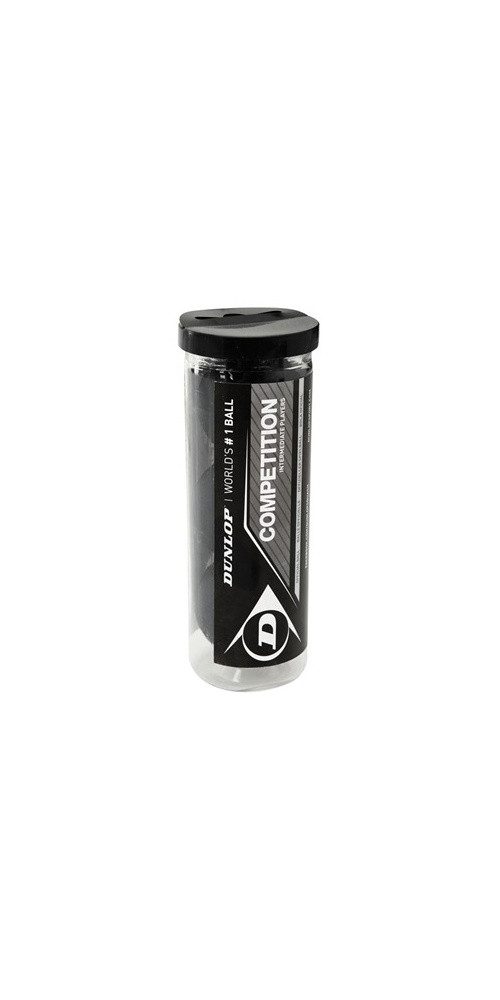 Dunlop Squashball Competition (1 gelber Punkt, Speed langsam) Dose - 3 Мячи