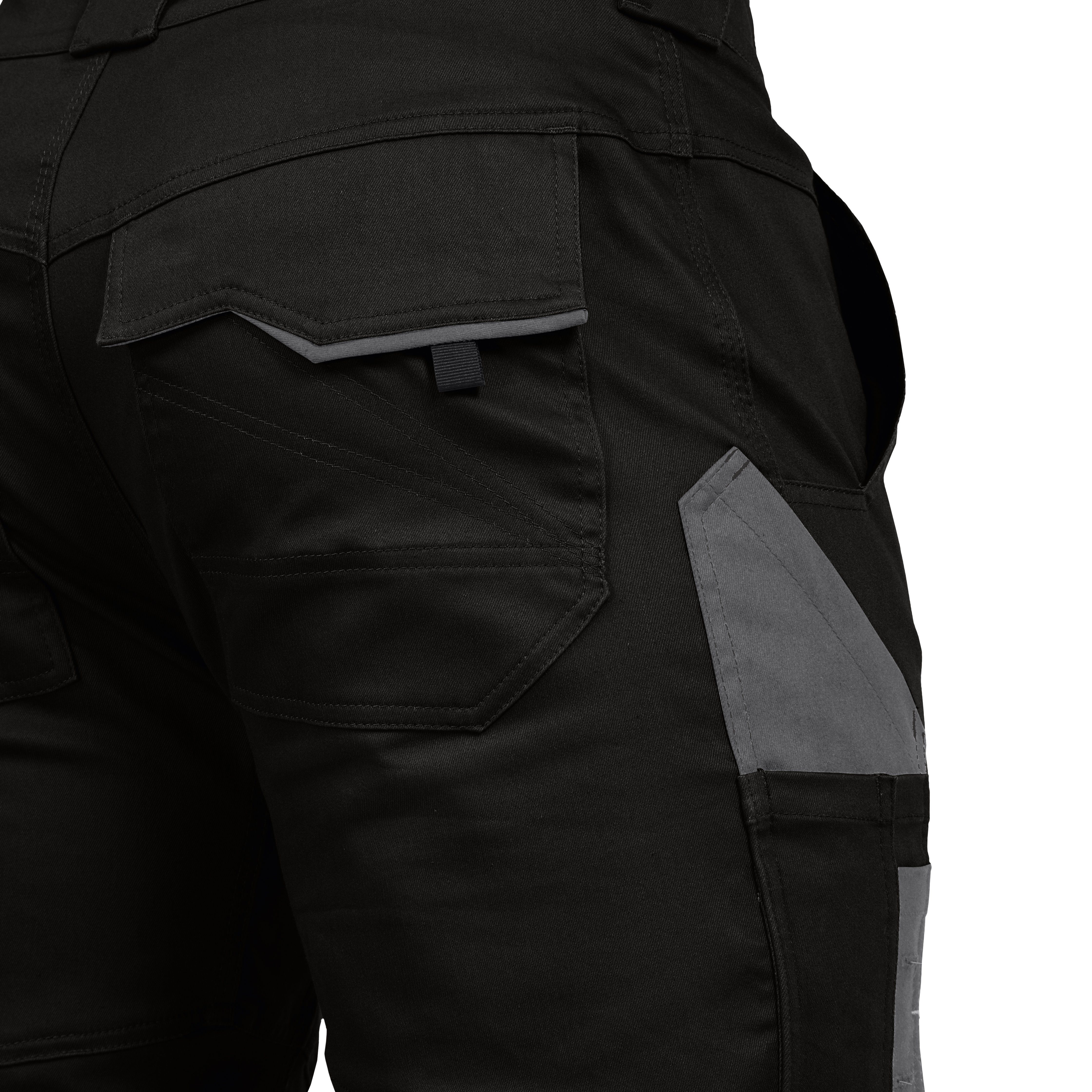 Leibwächter Arbeitsshorts Damen Flex-Line Arbeitsshort mit Reflektoren und femininer Passform (Arbeitskleidung für Handwerk, Garten oder Freizeit, mit Cargotasche) Kurze Stretch Cargoshorts mit elastischem Bund