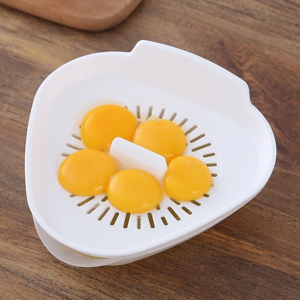 esyBe Eiertrenner Eiertrenner Weiß, Küchengerät, Kochbesteck zu Eier, 10 bis für