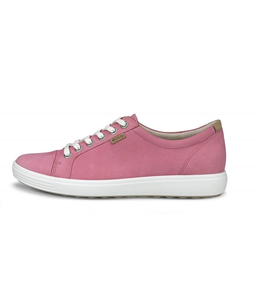 Ecco Soft 7 (Nubukleder) pink/rosa Damen Sneaker günstig online kaufen