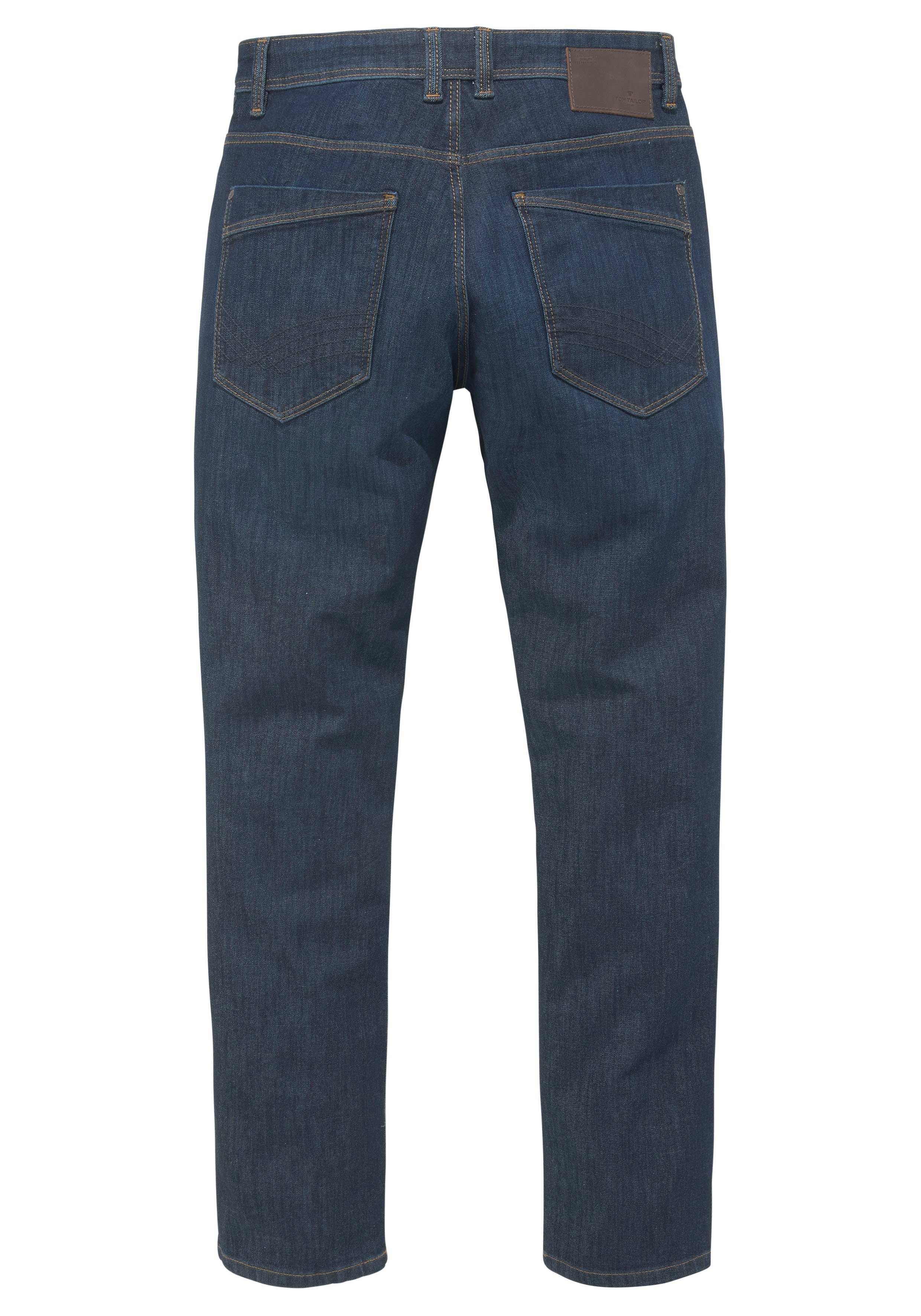 TAILOR TOM Josh mit rinsed Reißverschluss blue 5-Pocket-Jeans