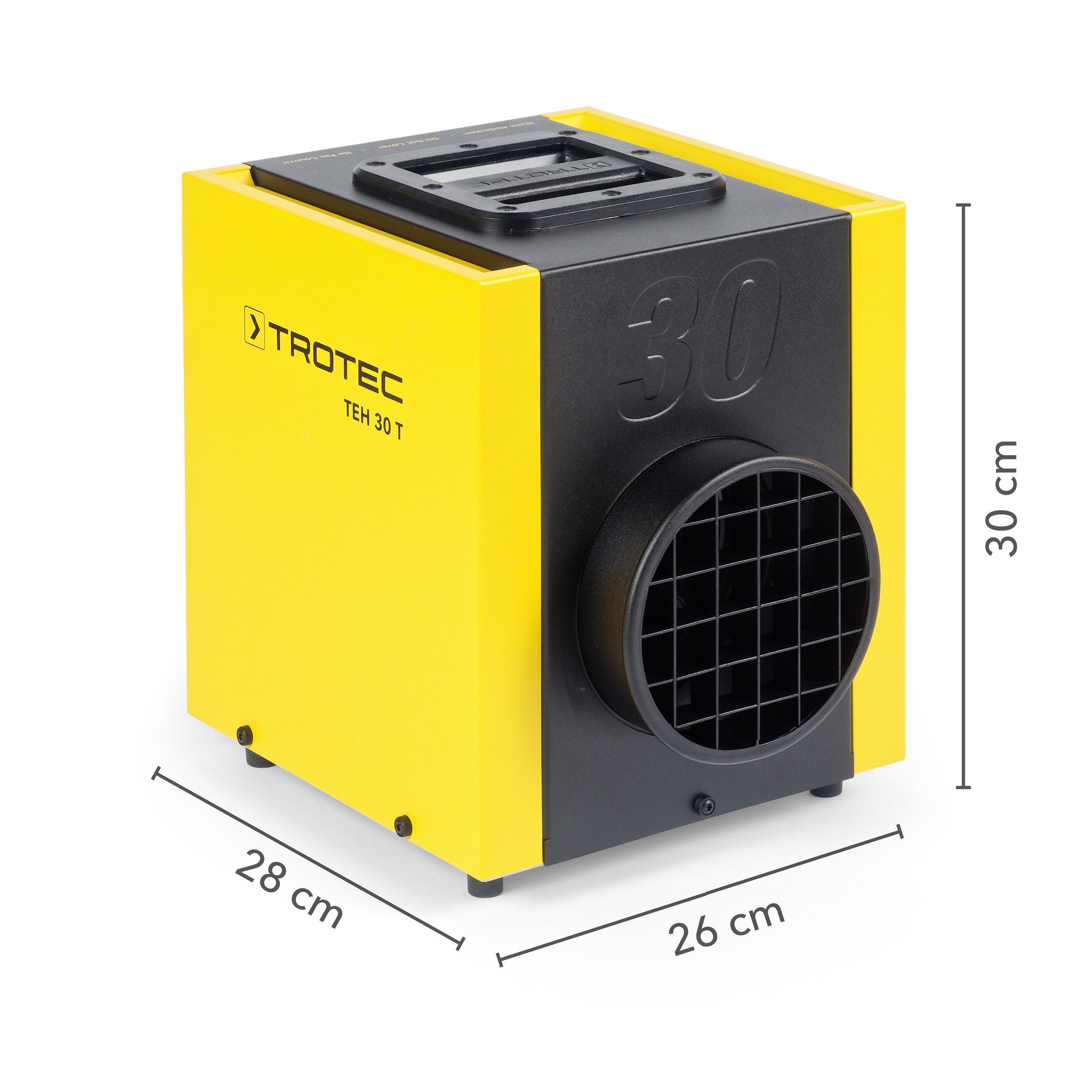 TROTEC Heizlüfter Elektroheizer TEH 30 T, mit einer Leistungsaufnahme von 3,3 kW