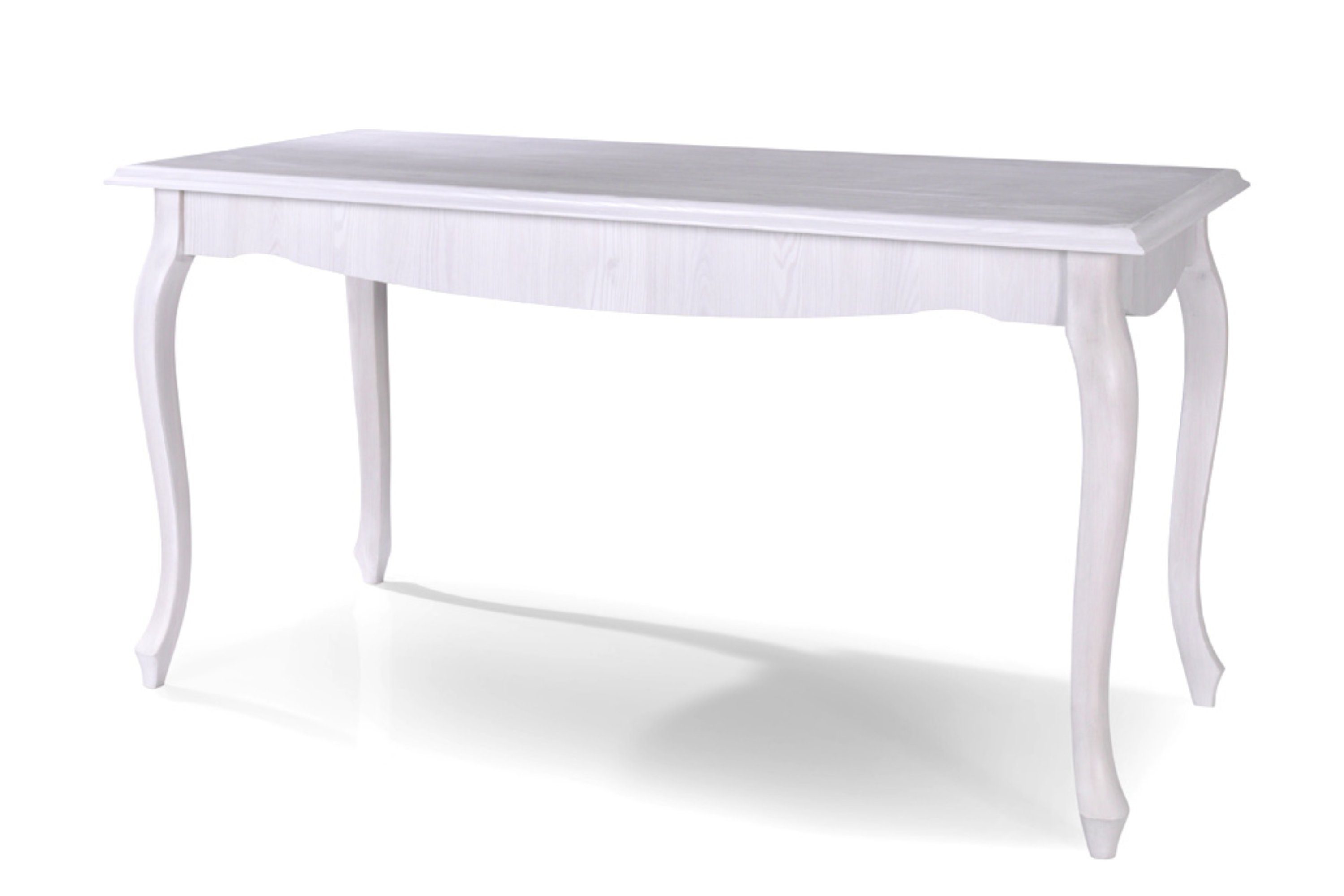 KONSIMO® Esstisch BRITON Wohnzimmertisch, geschnitzte Füße, zeitloses Design, Holztextur